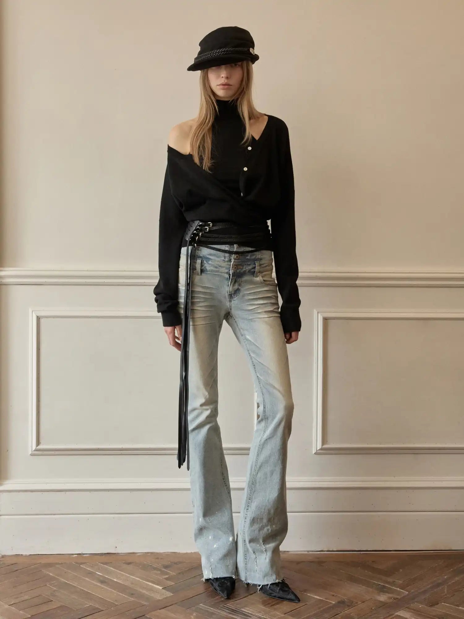 1Jinn Studio 2-in-1 Turtleneck Vest Cardigan | Canton Collective