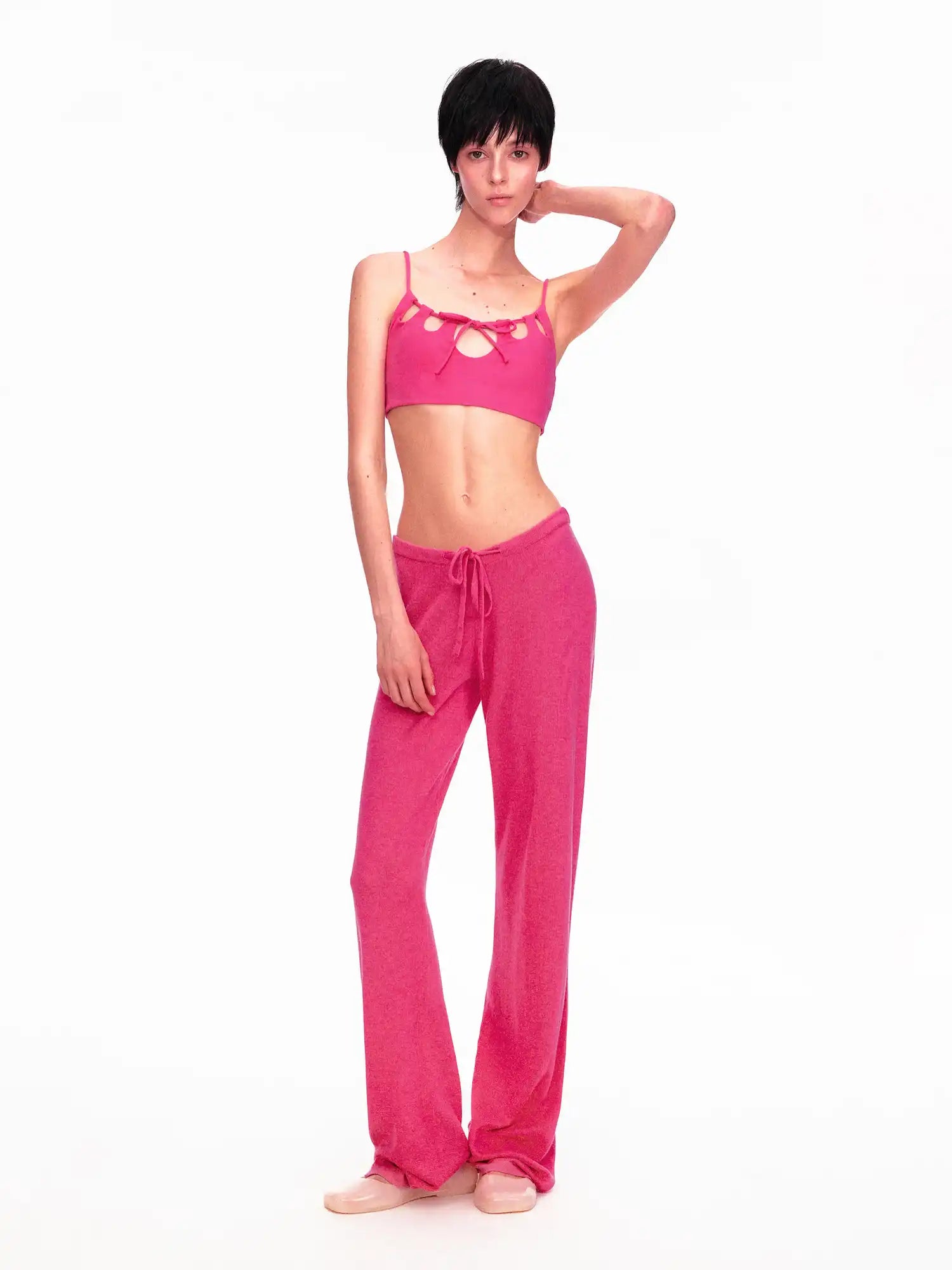 Ayo 2000s Low Rise Drawstring Knit Pants | Canton Collective