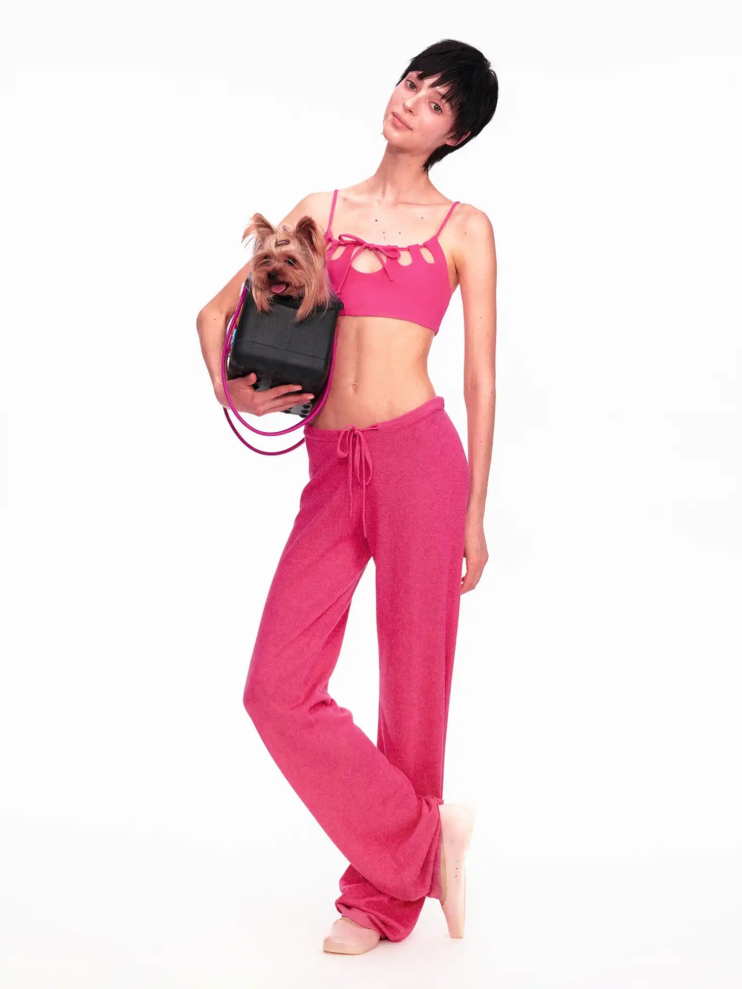 Ayo 2000s Low Rise Drawstring Knit Pants | Canton Collective