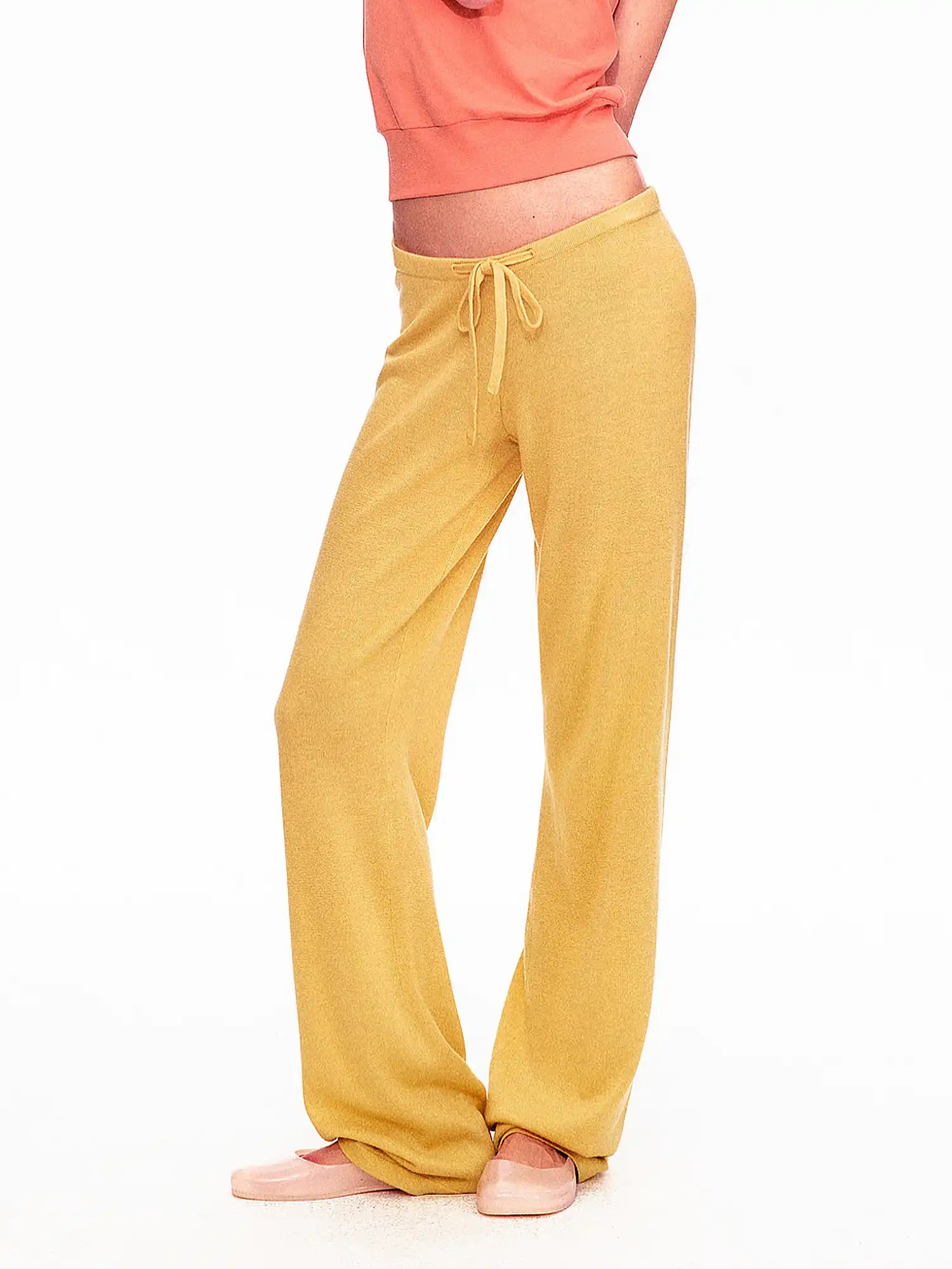 Ayo 2000s Low Rise Drawstring Knit Pants | Canton Collective
