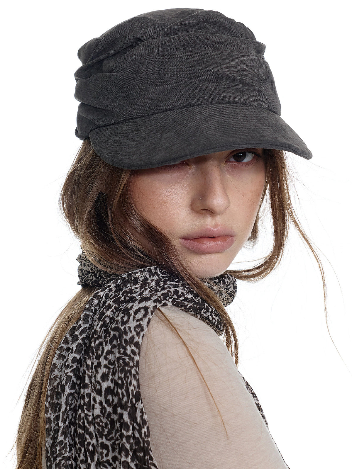2HK TWO HOUR KEYYY 2000s Ruched Newsboy Hat | Canton Collective