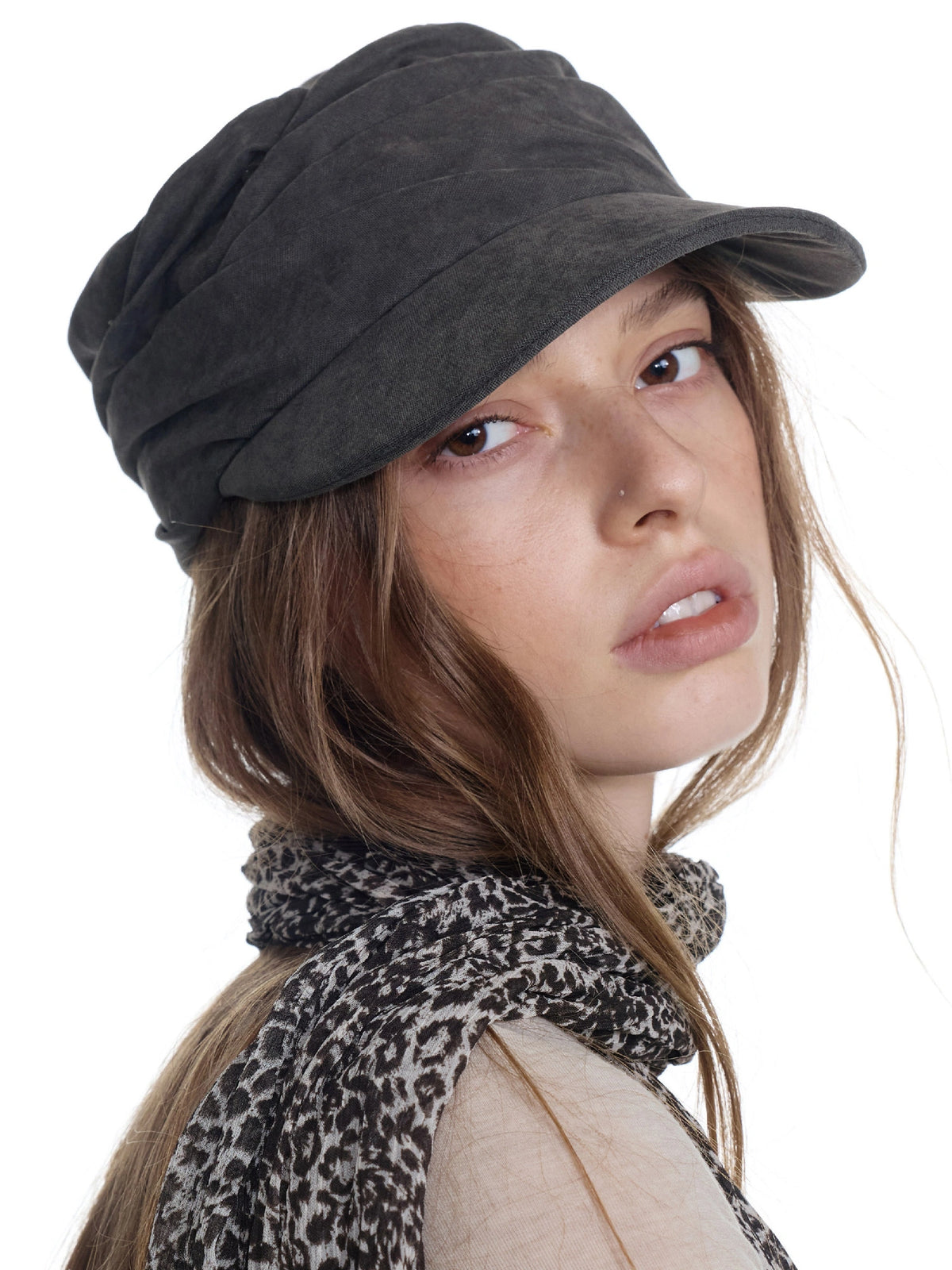 2HK TWO HOUR KEYYY 2000s Ruched Newsboy Hat | Canton Collective