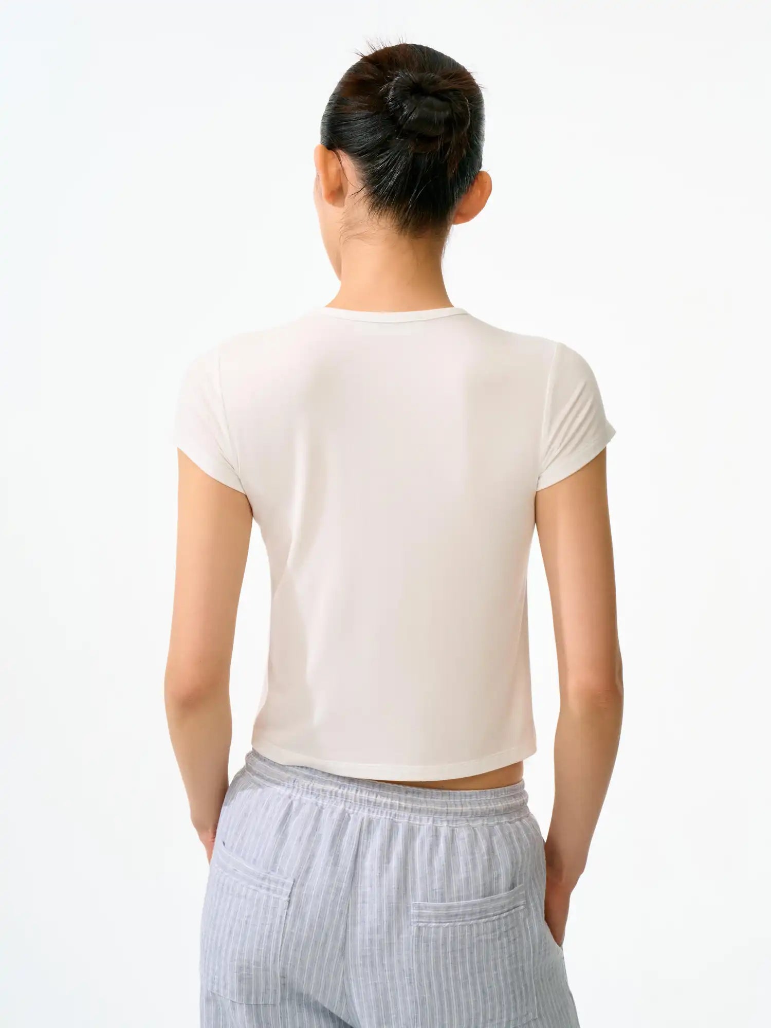 FirstFloor 90s Nostalgia Baby Tee In Skin-Soft Modal | Canton Collective