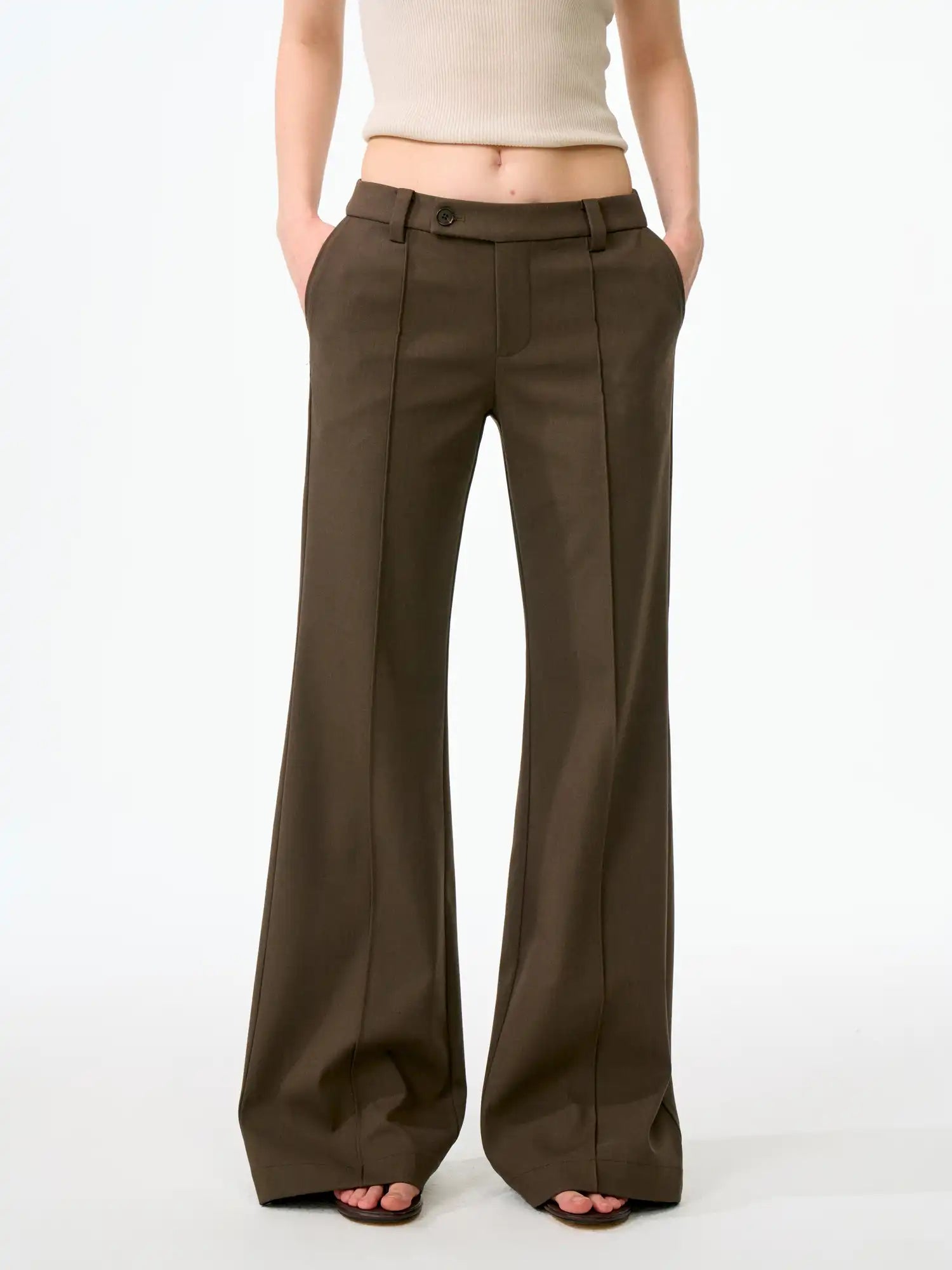 FirstFloor 90s Retro Low-Rise Floor-Length Puddle Pants | Canton Collective