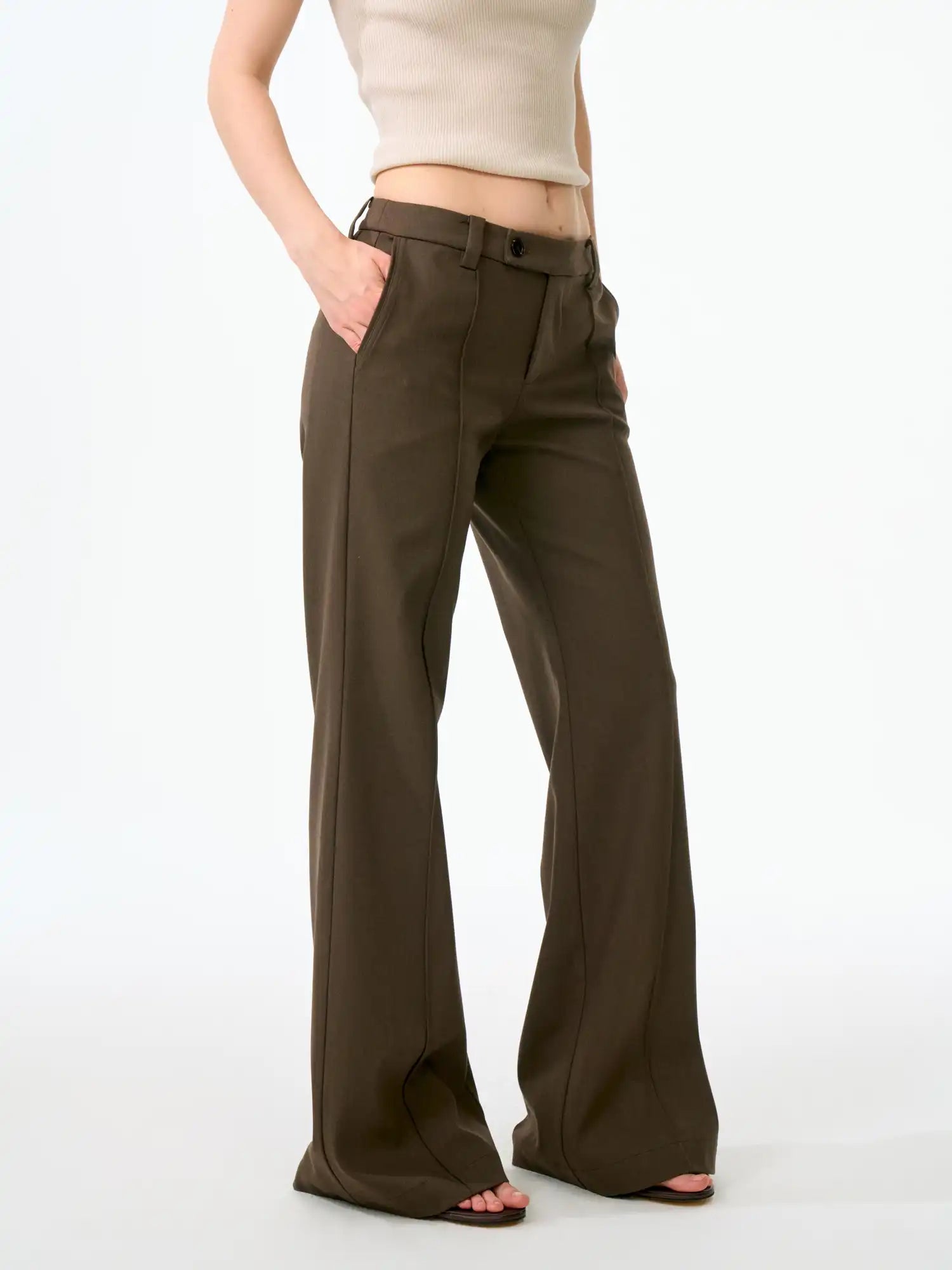 FirstFloor 90s Retro Low-Rise Floor-Length Puddle Pants | Canton Collective