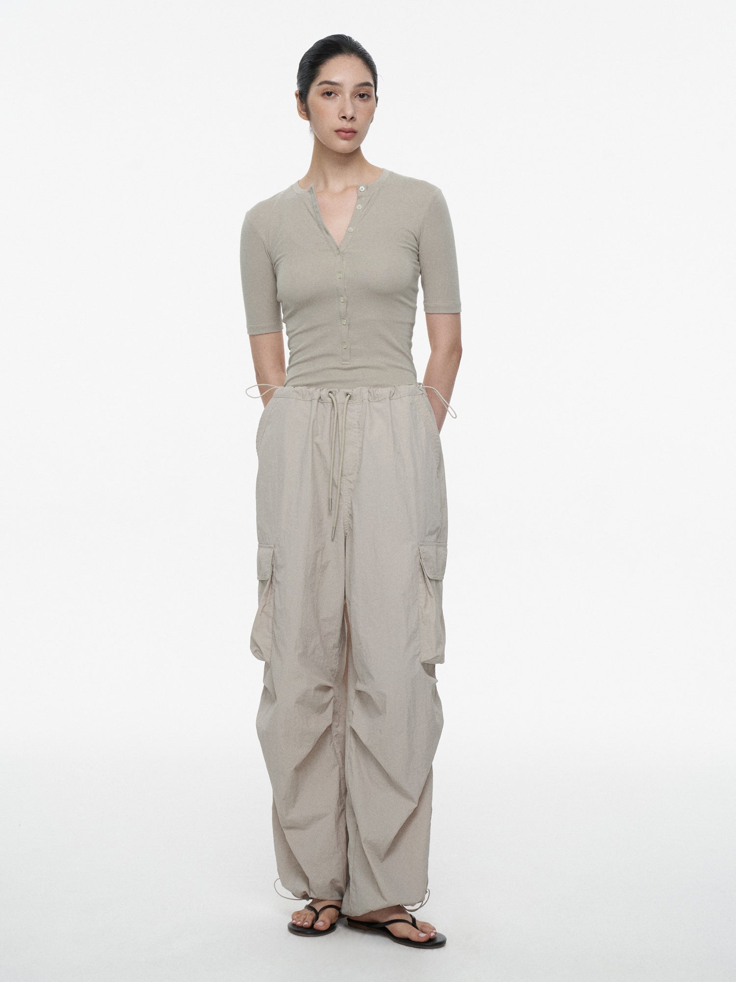 FirstFloor Airy Parachute Cargo Pants | Canton Collective