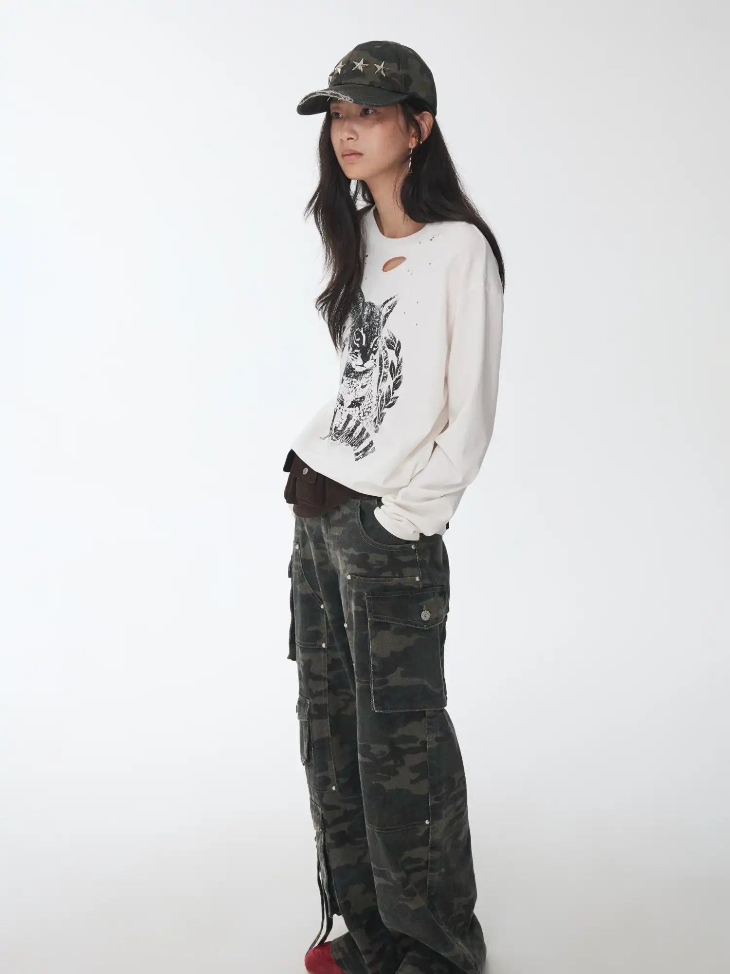 1Jinn Studio American Cat Ripped Top | Canton Collective