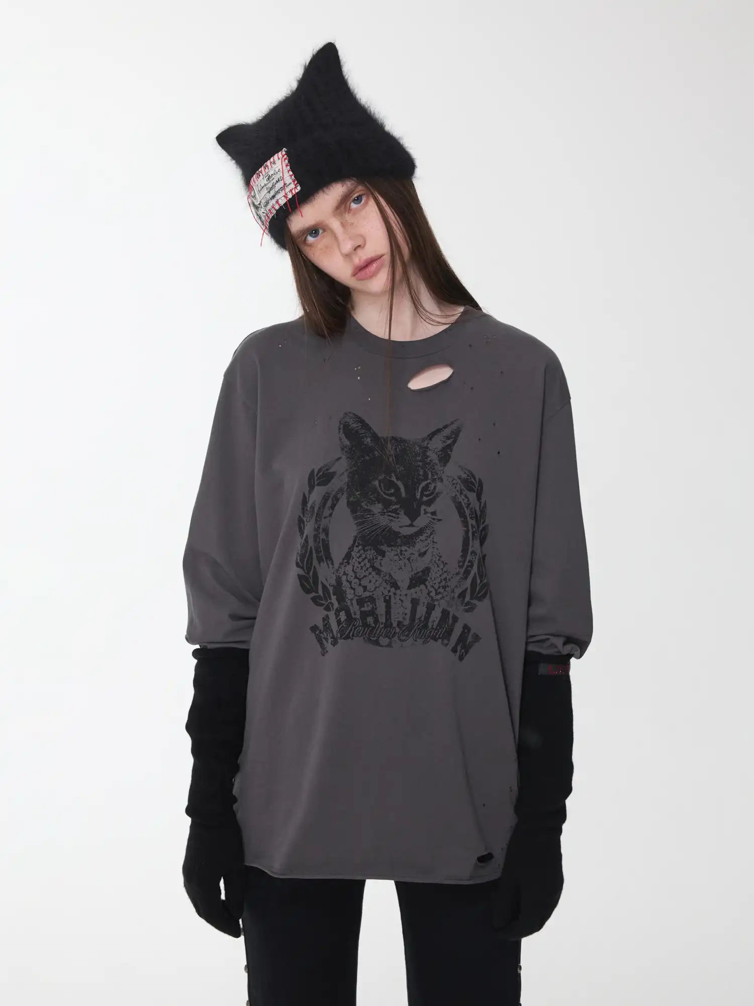 1Jinn Studio American Cat Ripped Top | Canton Collective