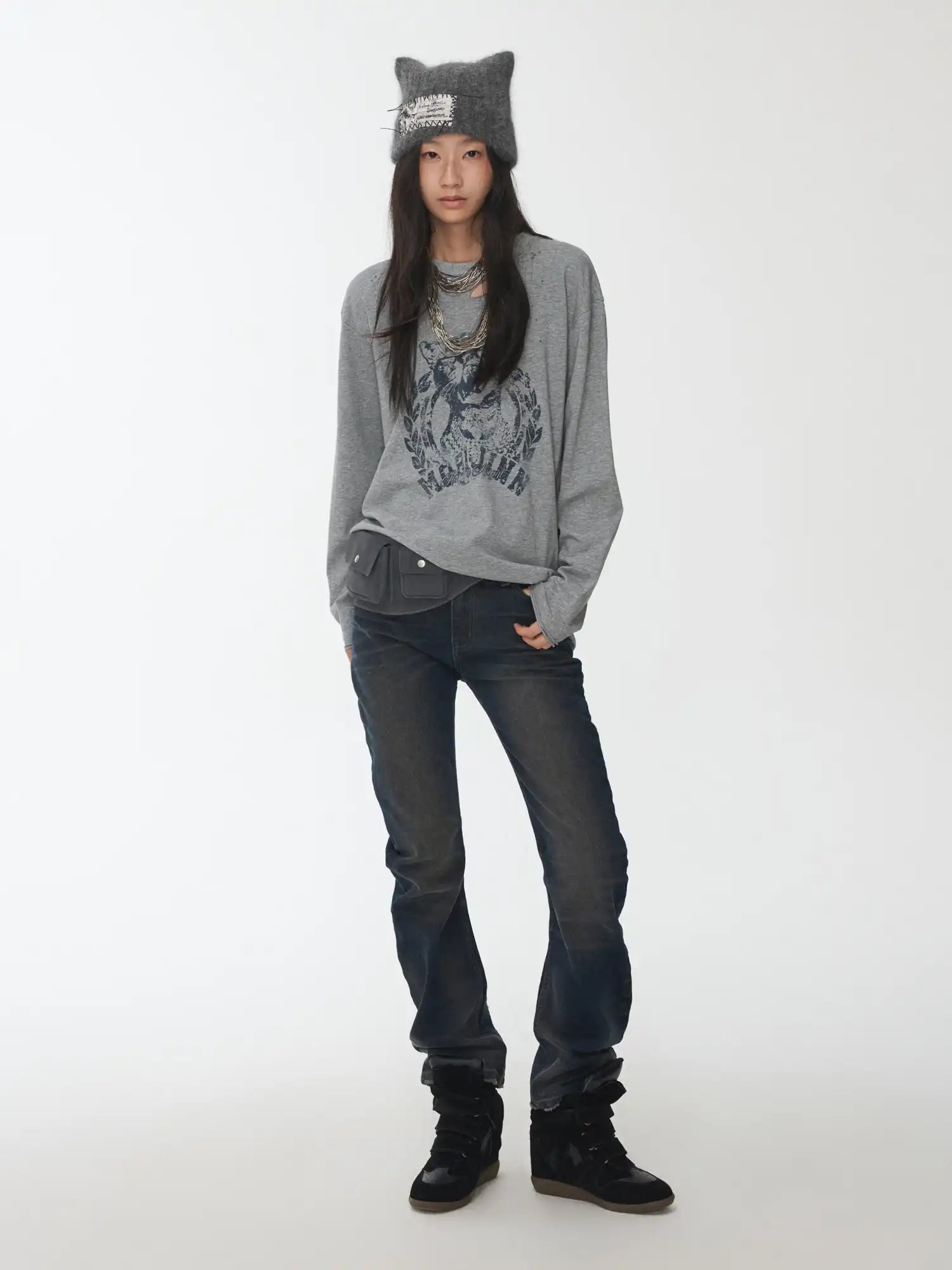 1Jinn Studio American Cat Ripped Top | Canton Collective