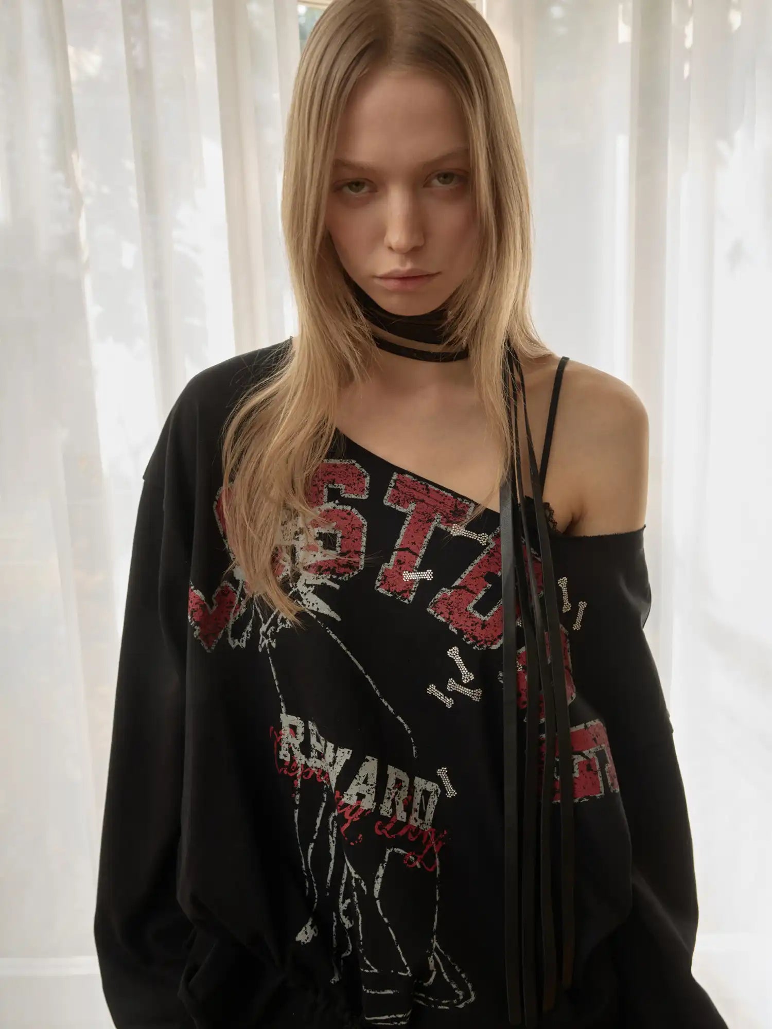 1Jinn Studio American Letter Dog Graphic Y2K Oversized Sweatshirt | Canton Collective