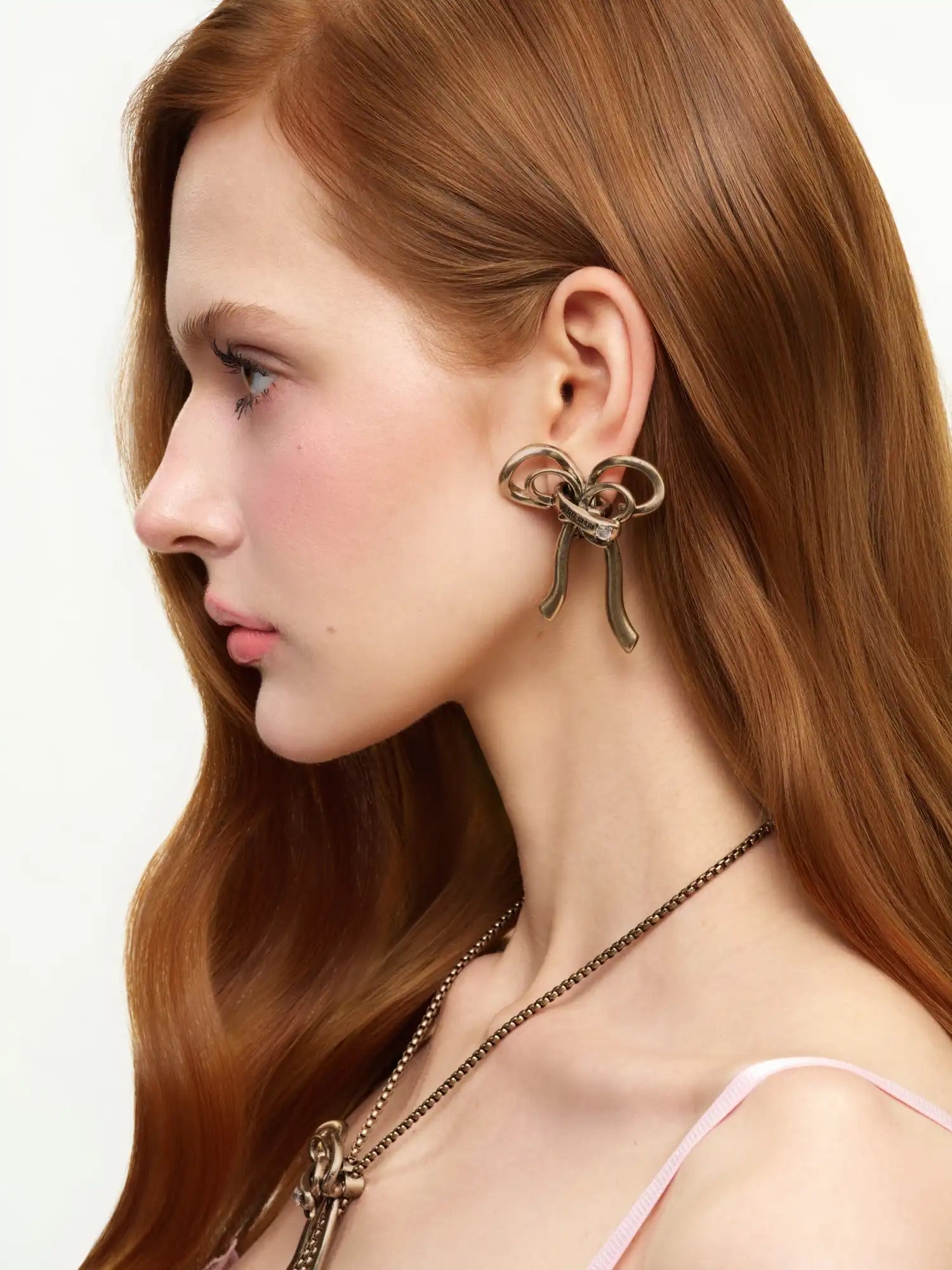1Jinn M2M Antiqued Sculptural Bow Statement Earrings | Canton Collective