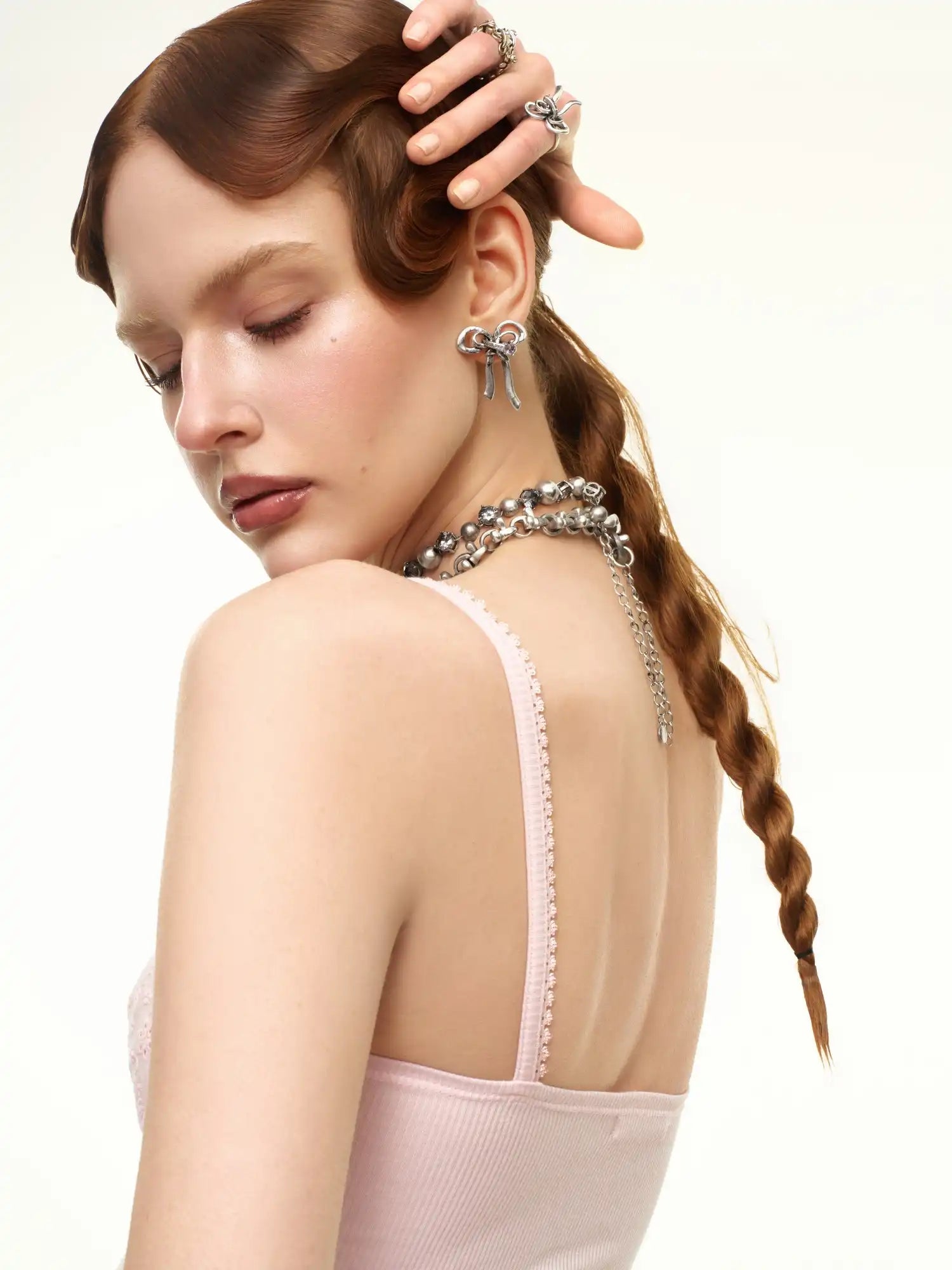 1Jinn M2M Antiqued Sculptural Bow Statement Earrings | Canton Collective