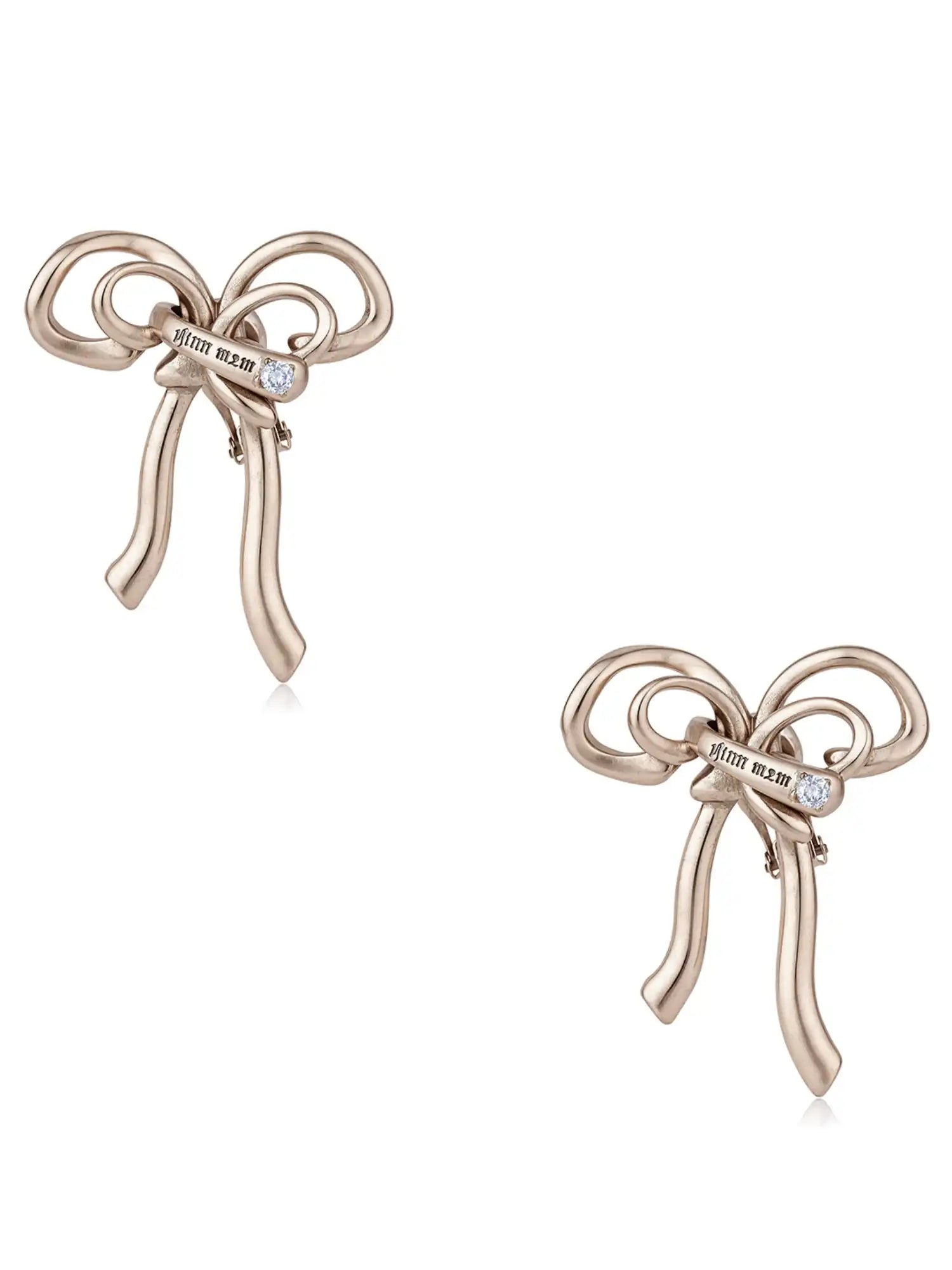 1Jinn M2M Antiqued Sculptural Bow Statement Earrings | Canton Collective