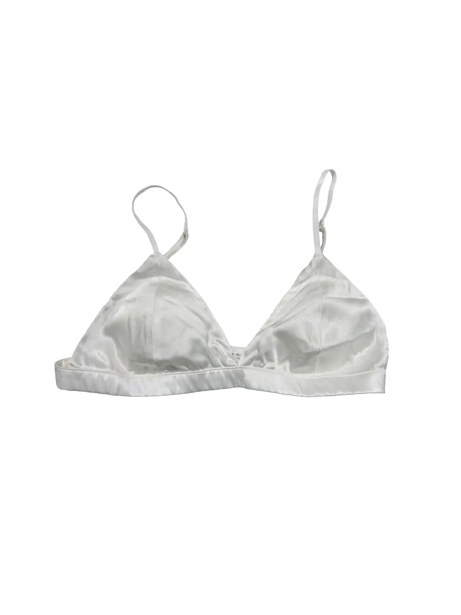 Deleteex Artisan Silk Blend Triangle Bra With Delicate Adjustable Straps | Canton Collective