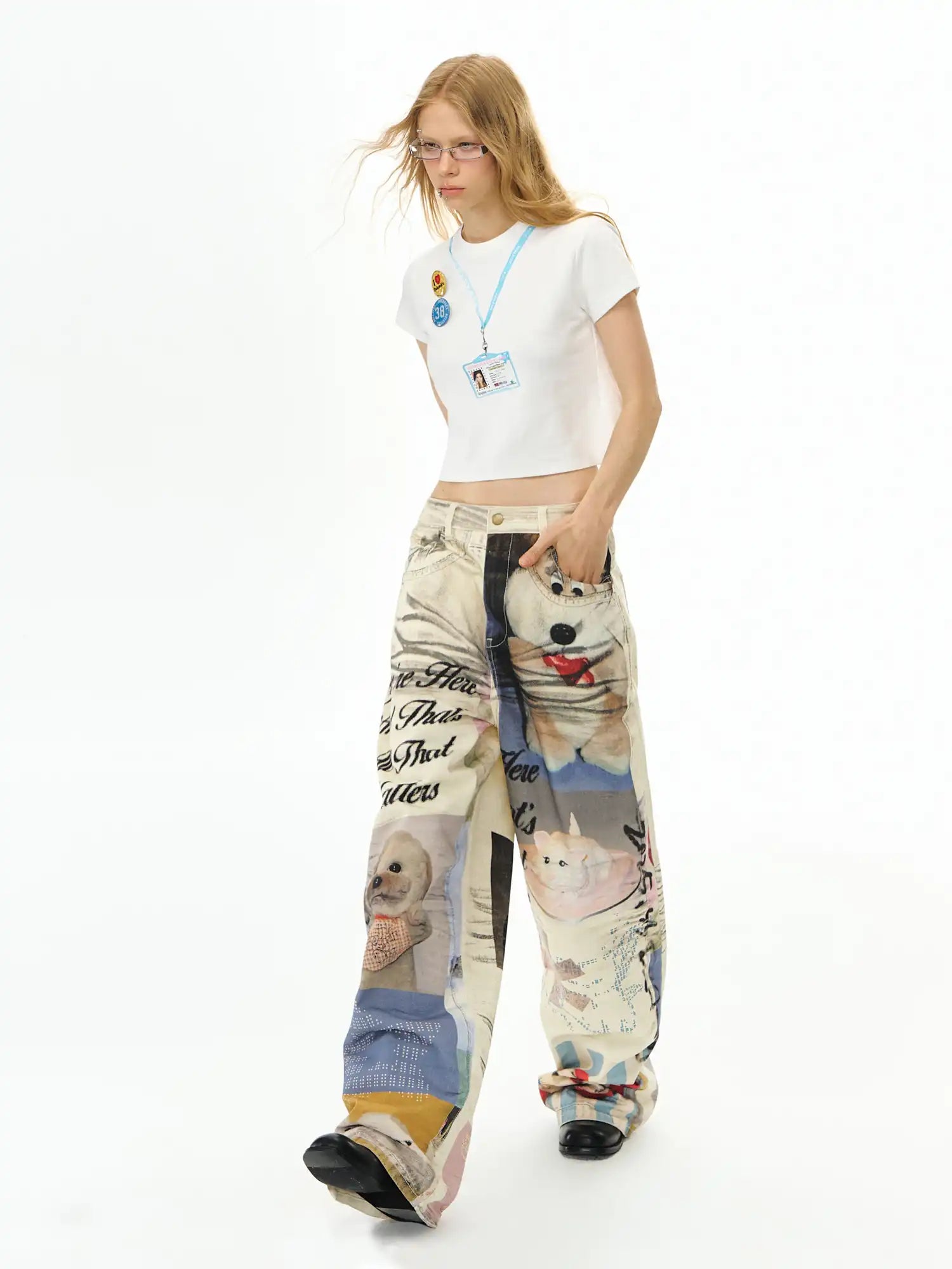 Deleteex Artistic Animal Pattern Jeans | Canton Collective