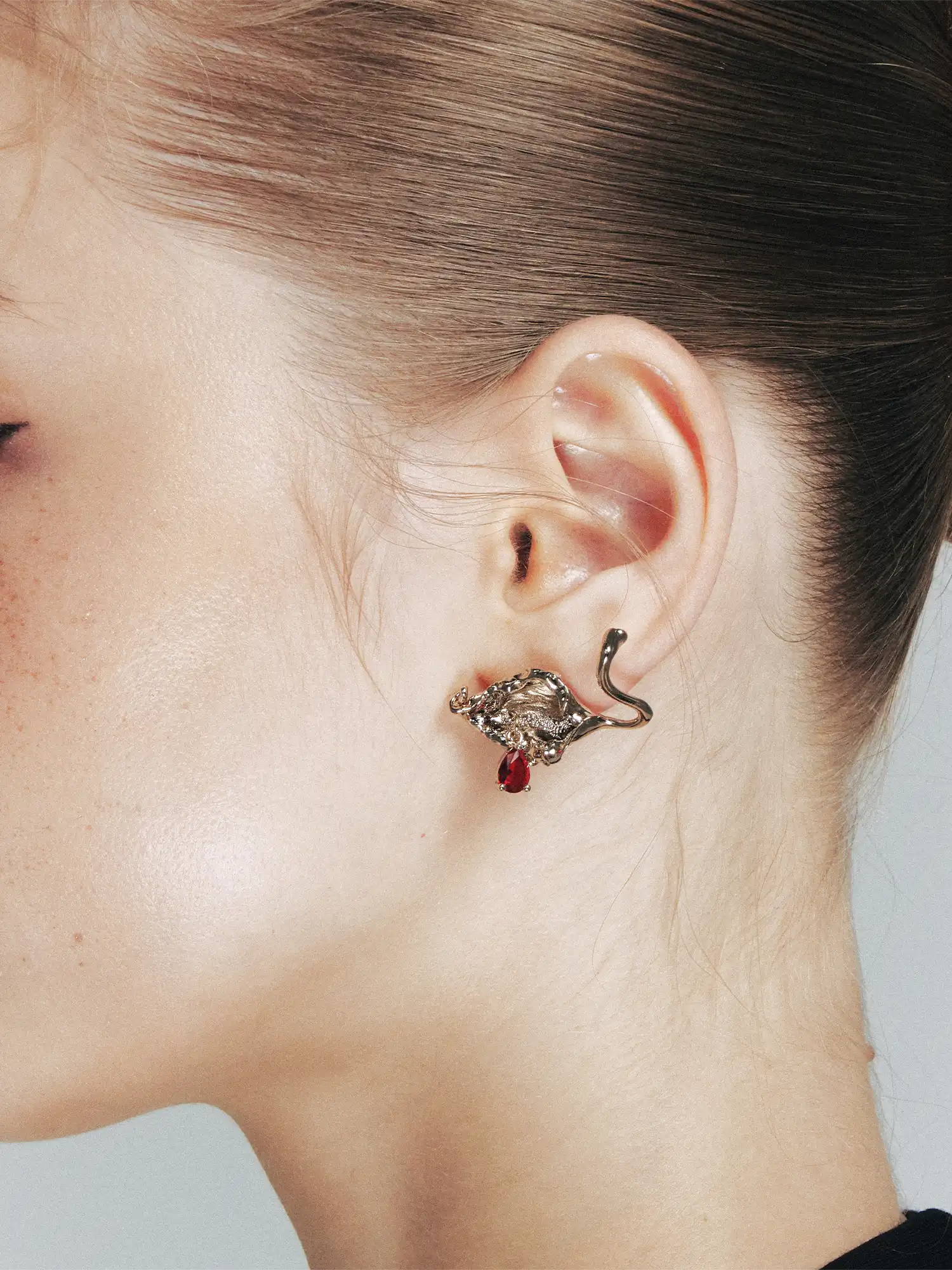 1Jinn M2M Artistic Teardrop Stud Earrings | Canton Collective