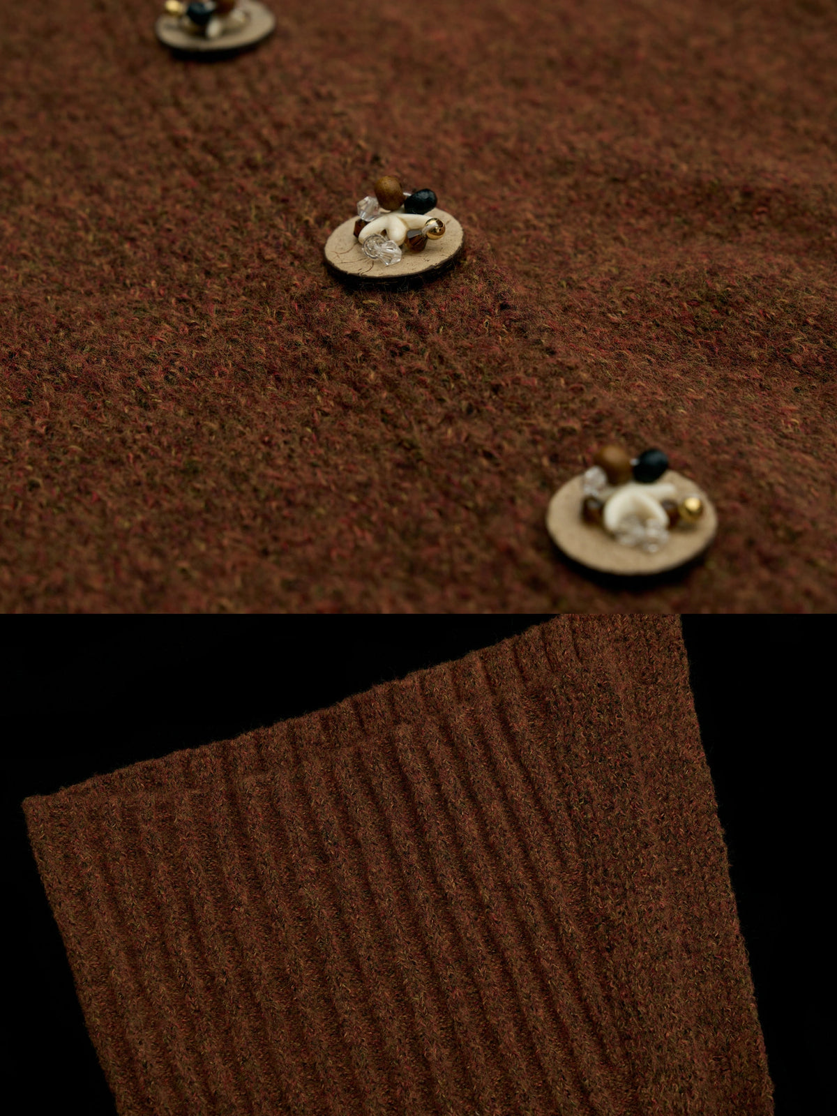 MAMC Asymmetric Button Fold Over Knit Cardigan | Canton Collective