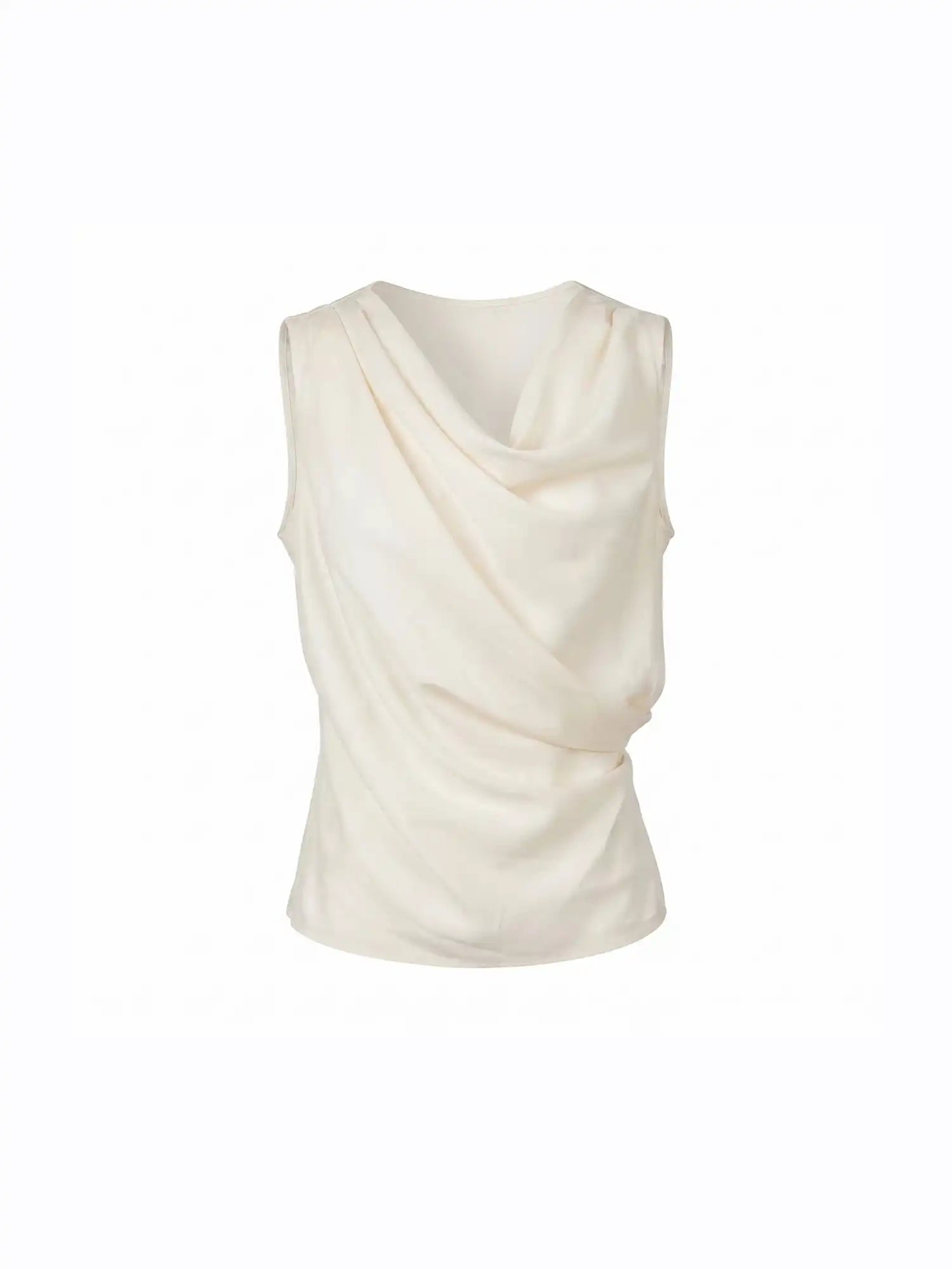 Muse Naps Asymmetric Cowl Neck Draped Tank Top | Canton Collective