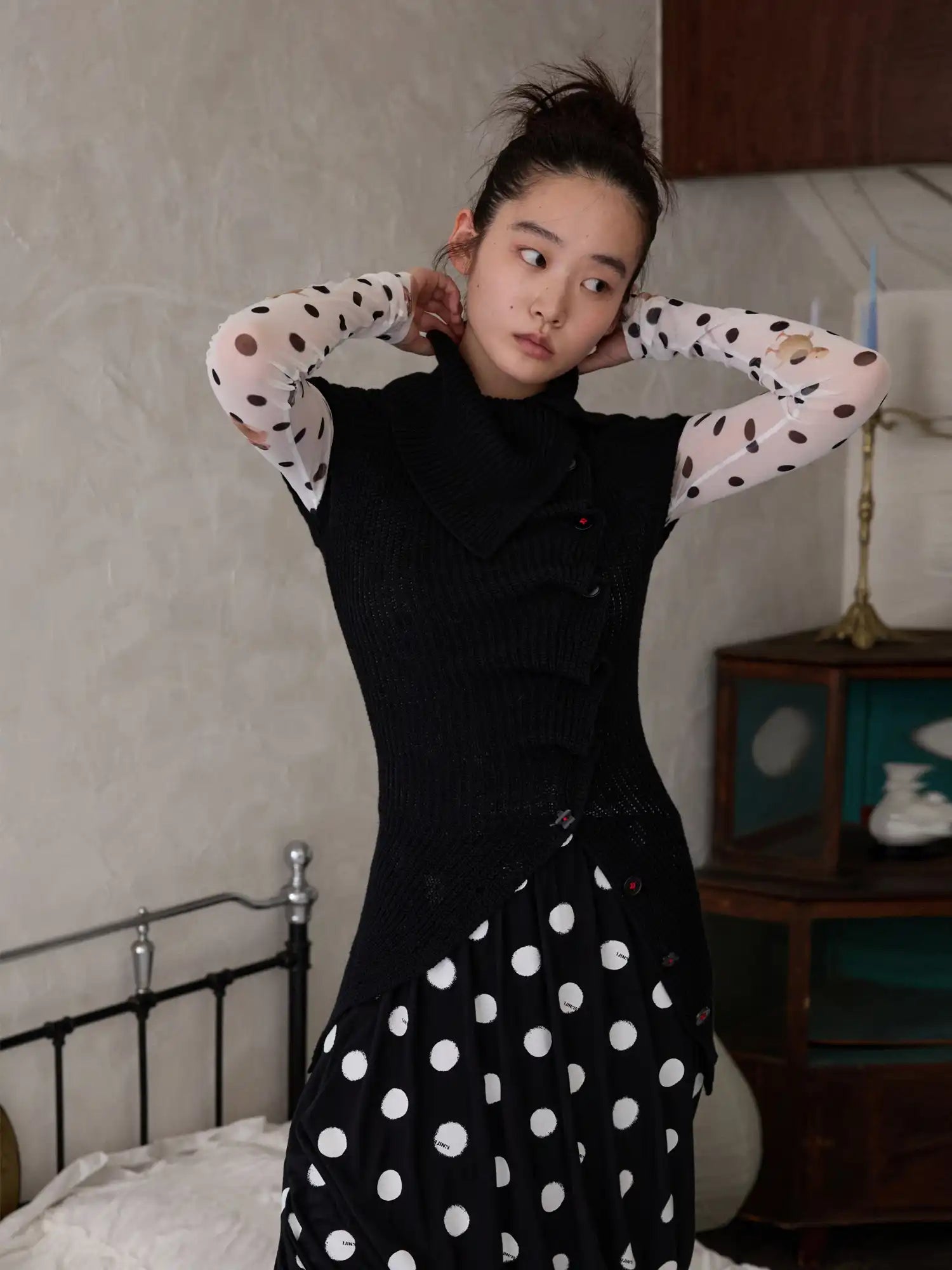 1Jinn Studio Asymmetric Front Sweater Vest | Canton Collective