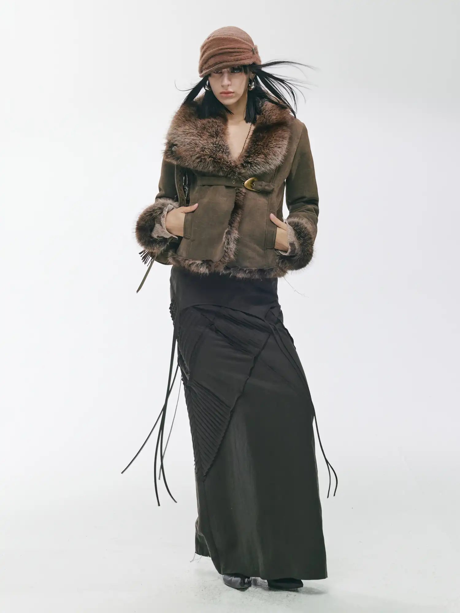 2th Desire Asymmetric Shearling Street Jacket | Canton Collective