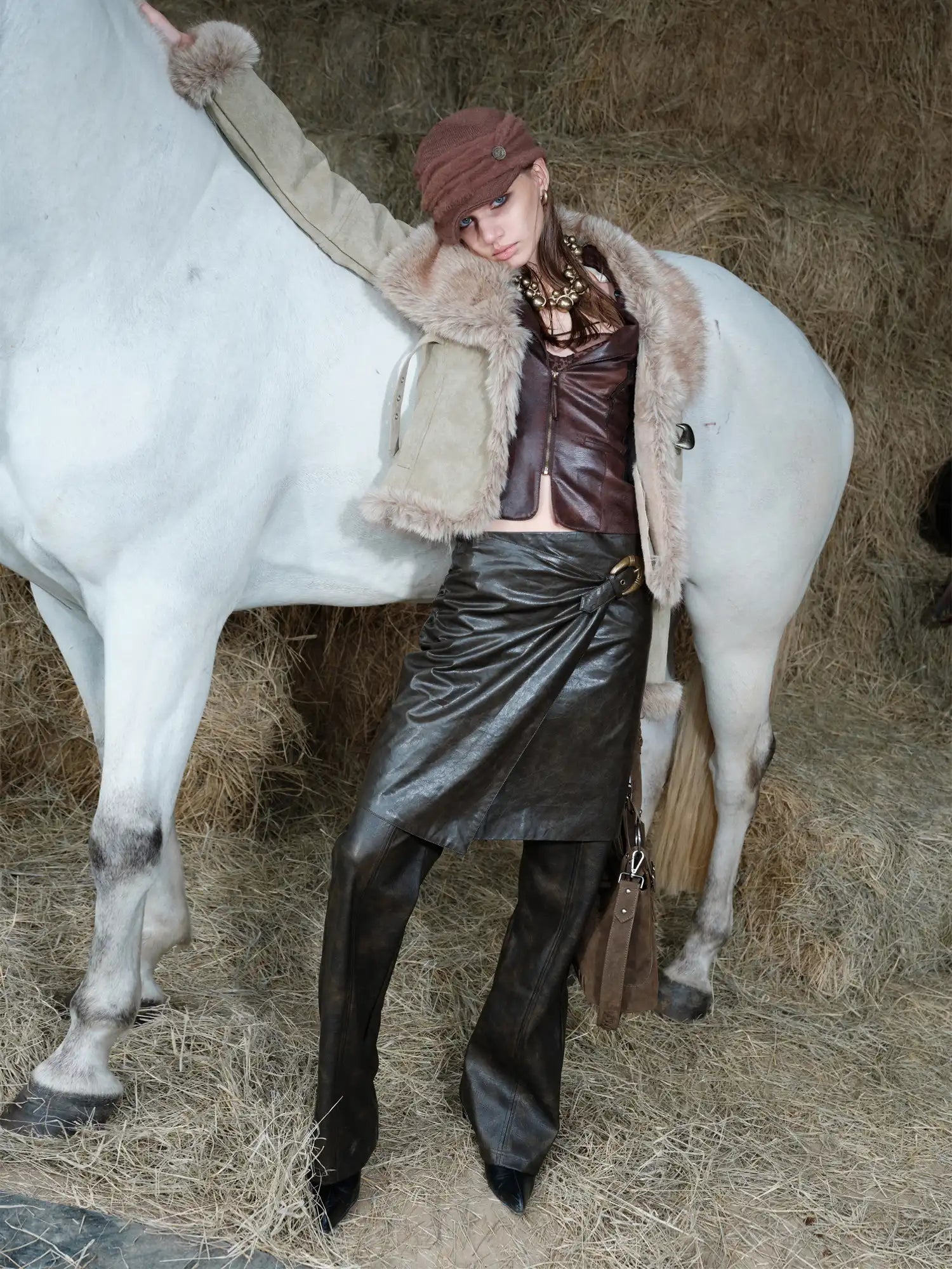 2th Desire Asymmetric Shearling Street Jacket | Canton Collective