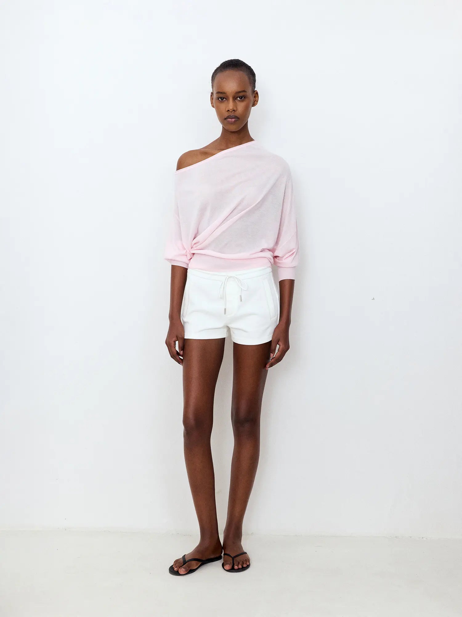 FIRST FLOOR Asymmetric Sheer Knit Top | Canton Collective