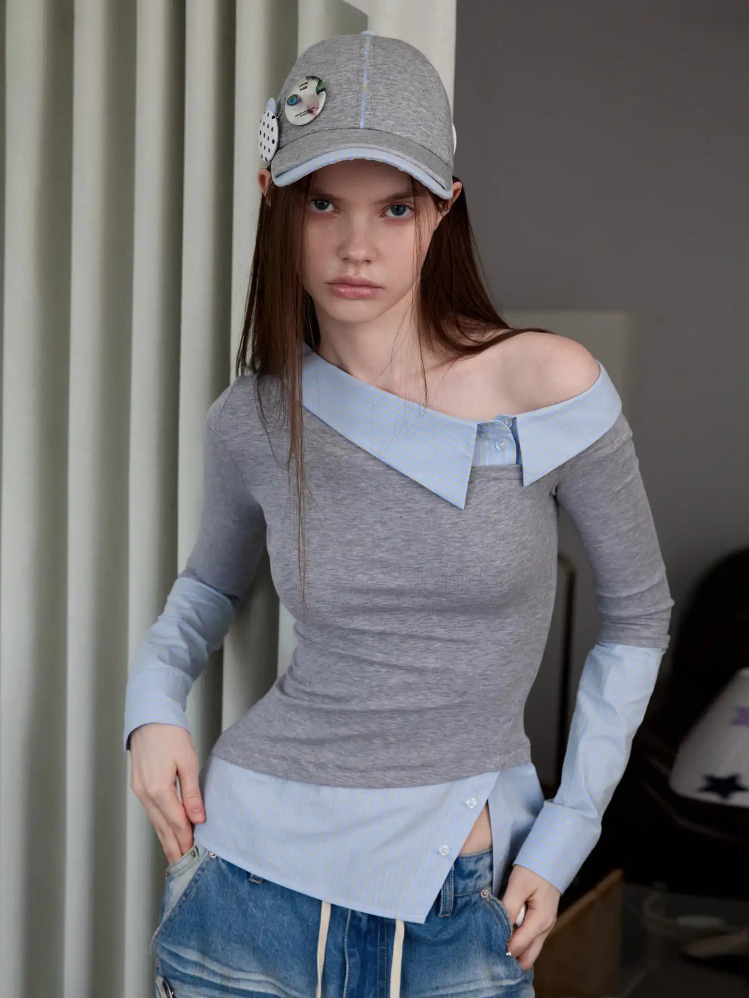 1Jinn Studio Badge Detail Baseball Cap | Canton Collective