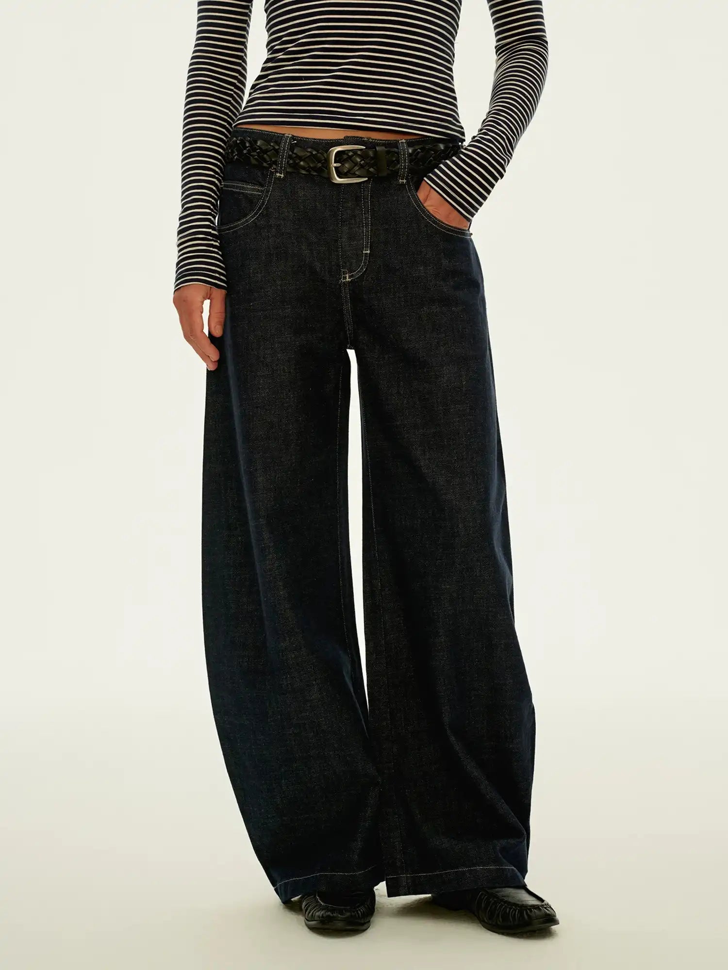 FirstFloor Baggy Denim Wide Leg Pants | Canton Collective