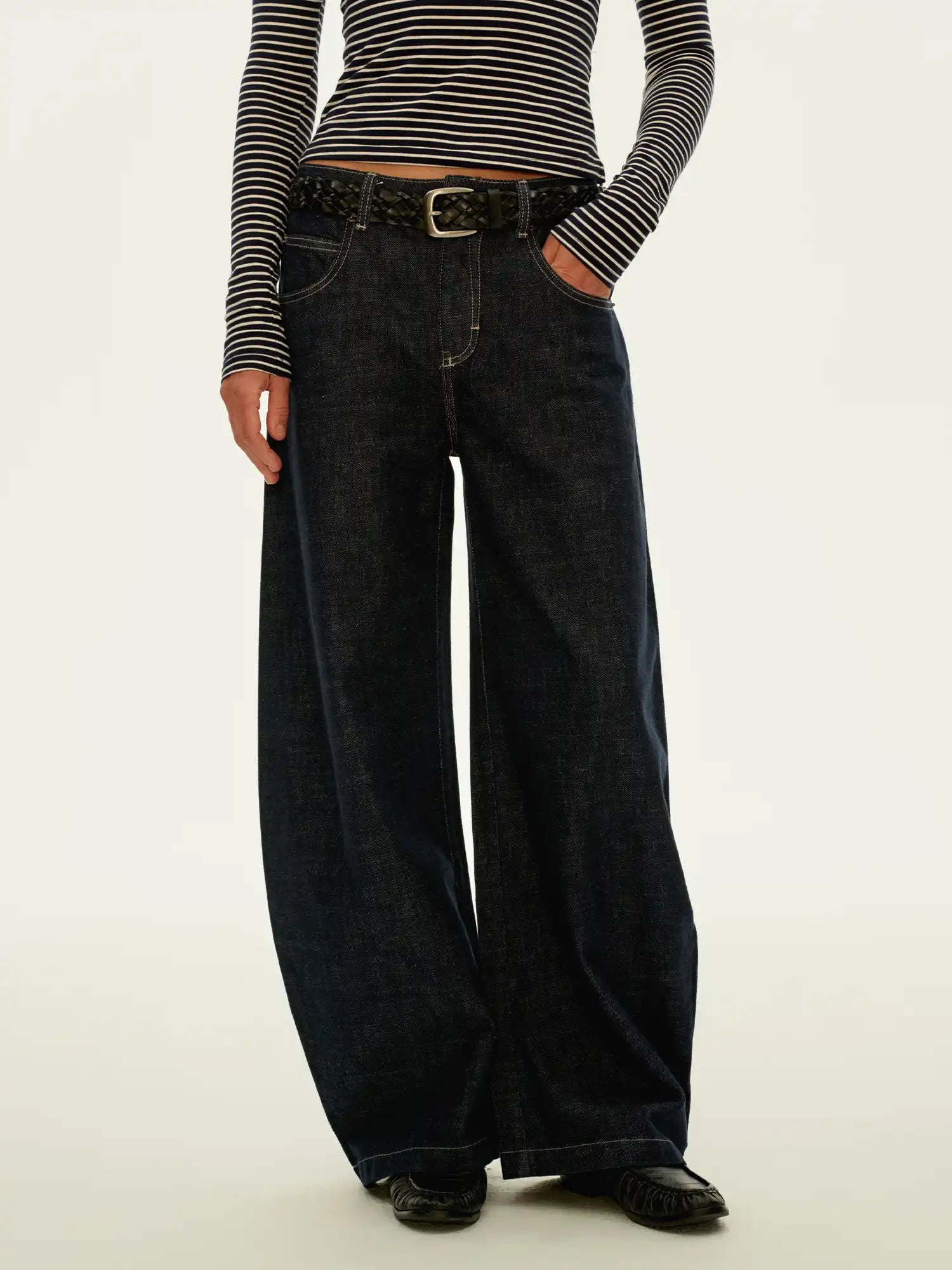 FirstFloor Baggy Denim Wide Leg Pants | Canton Collective