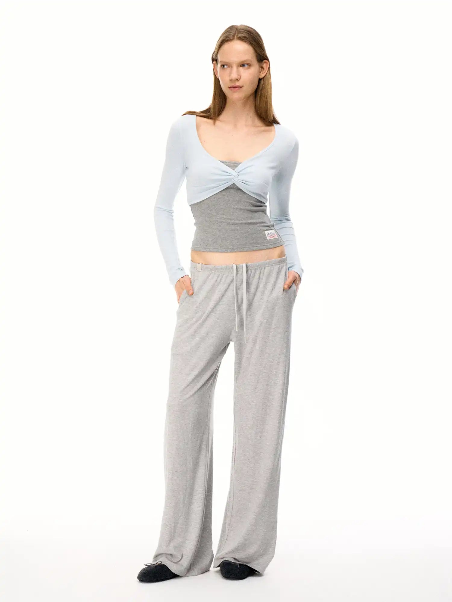 FirstFloor Ballet-Style Twist Long Sleeves Top | Canton Collective