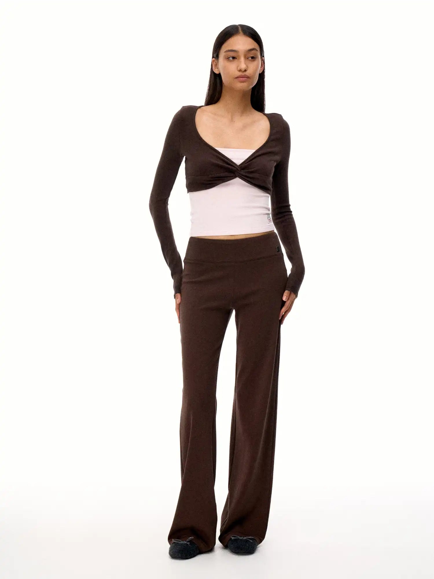 FirstFloor Ballet-Style Twist Long Sleeves Top | Canton Collective