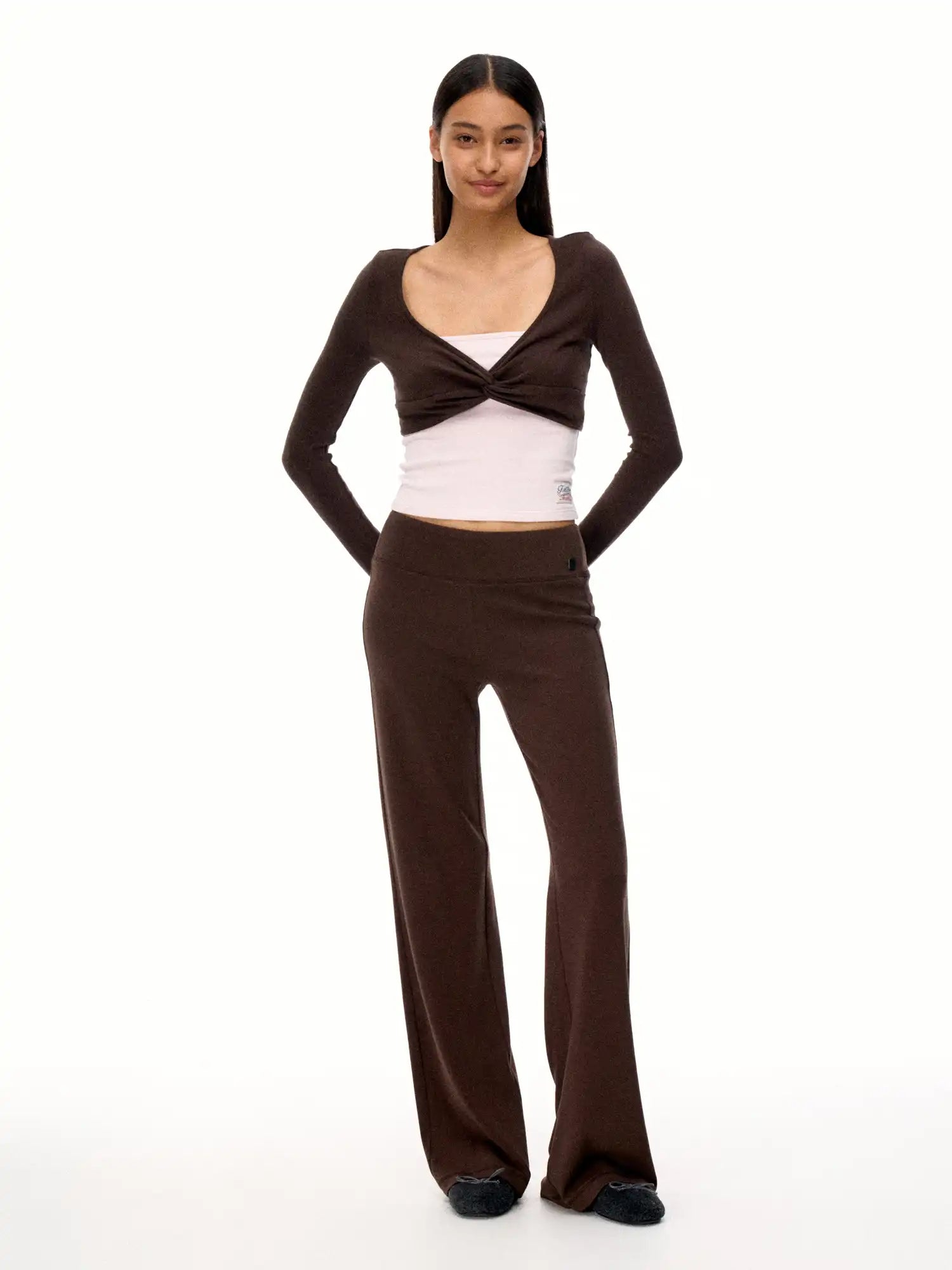 FirstFloor Ballet-Style Twist Long Sleeves Top | Canton Collective