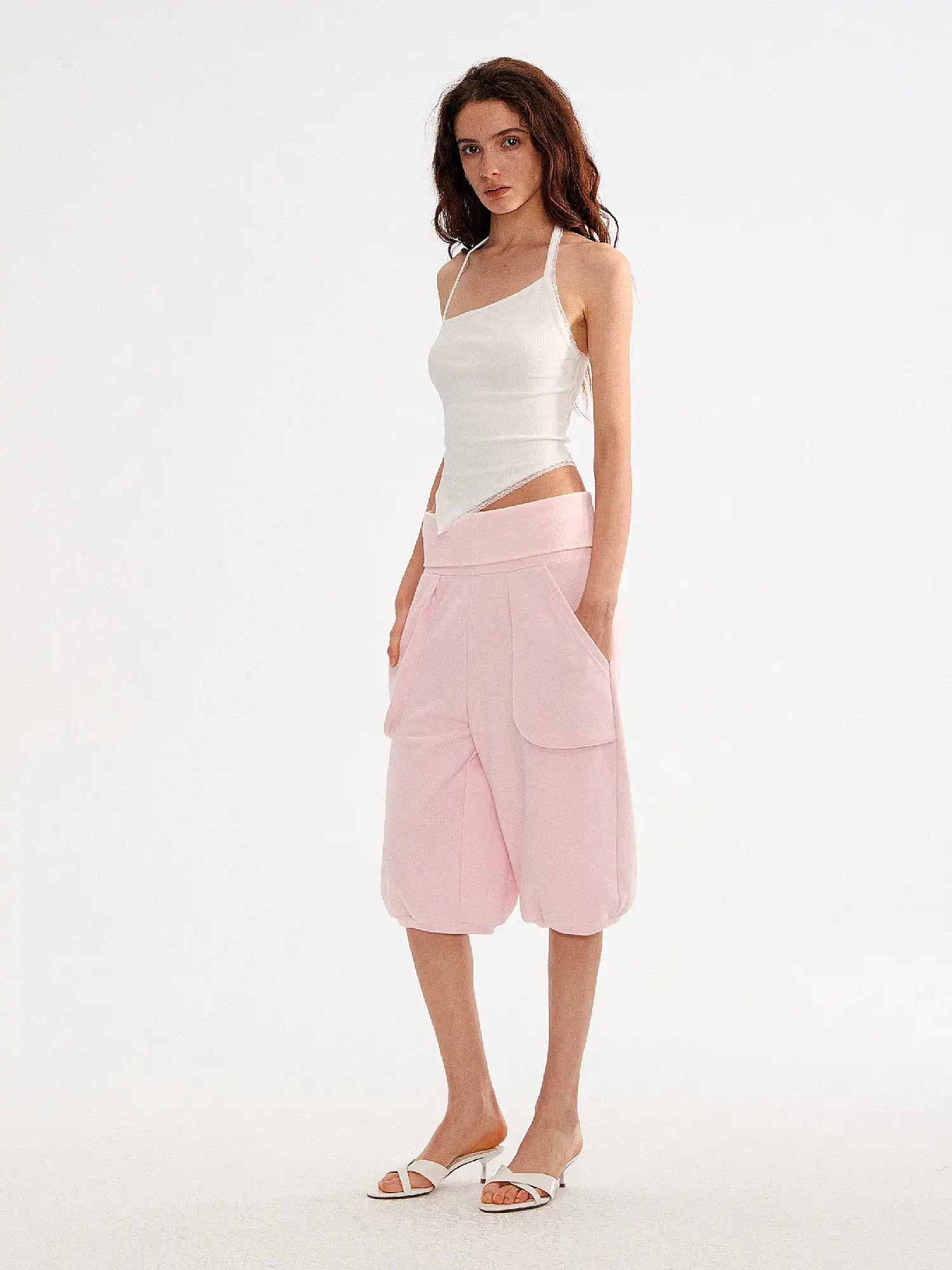 Muse Naps Ballet Pink Foldover Capri Sweatpants | Canton Collective
