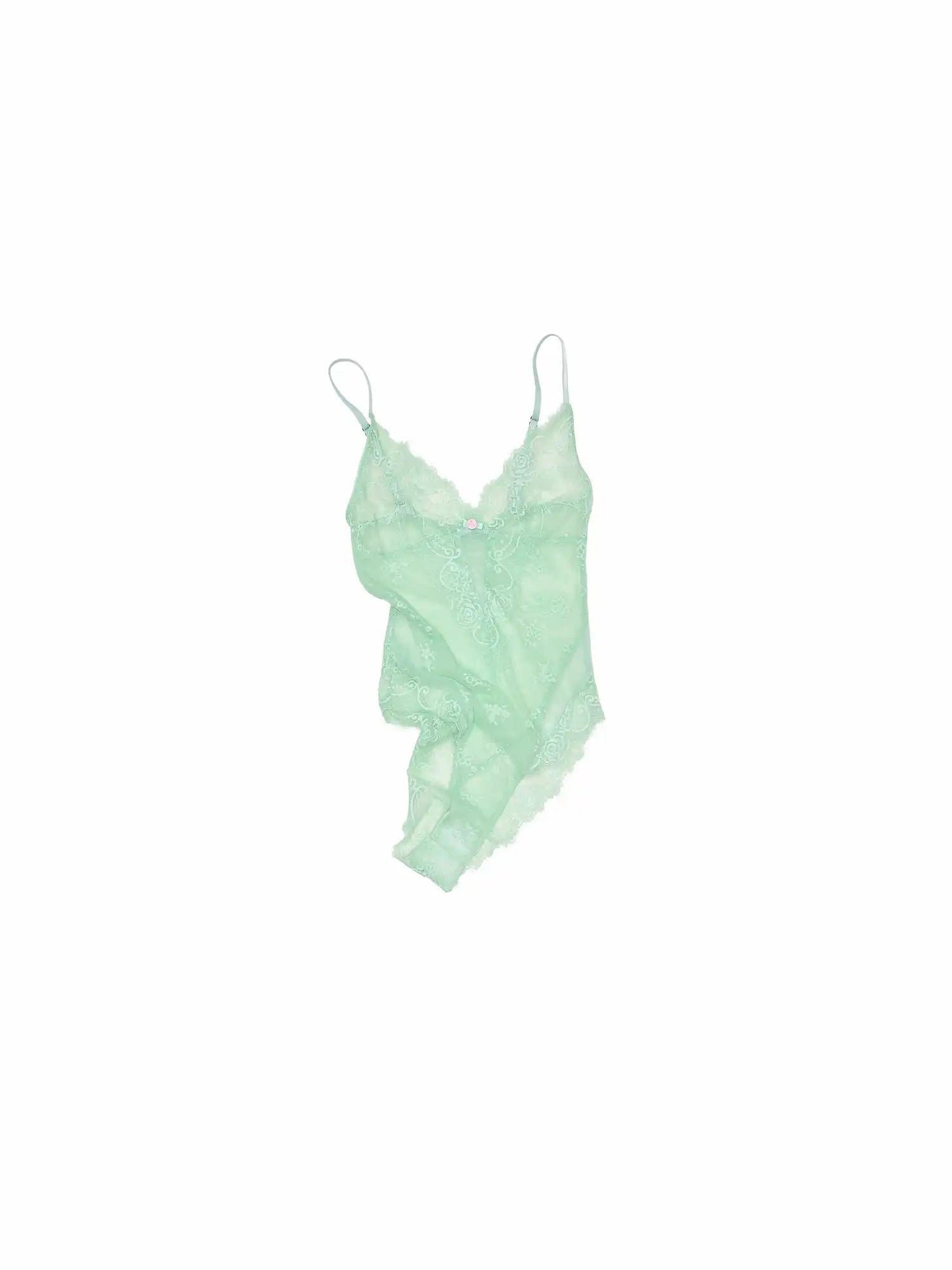 1Jinn Studio Balletcore Aesthetic Lace Bodysuit Top | Canton Collective