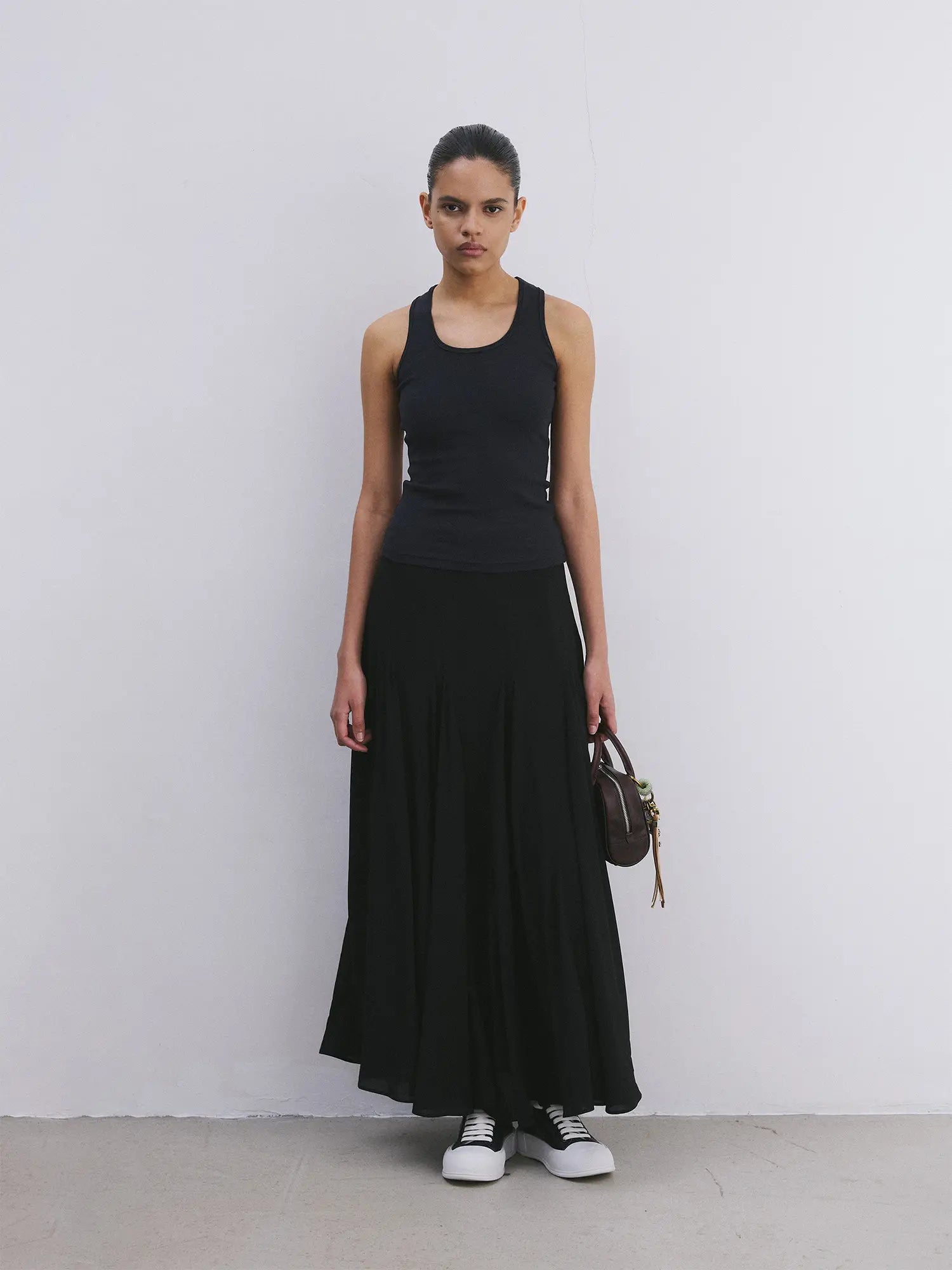 First Floor Balletcore Plaid Sheer Midi Skirt | Canton Collective