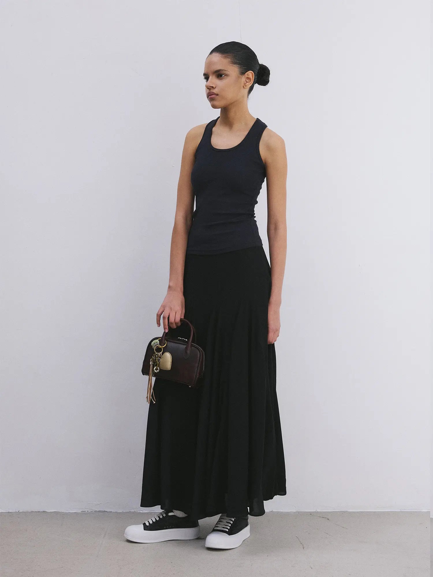 First Floor Balletcore Plaid Sheer Midi Skirt | Canton Collective