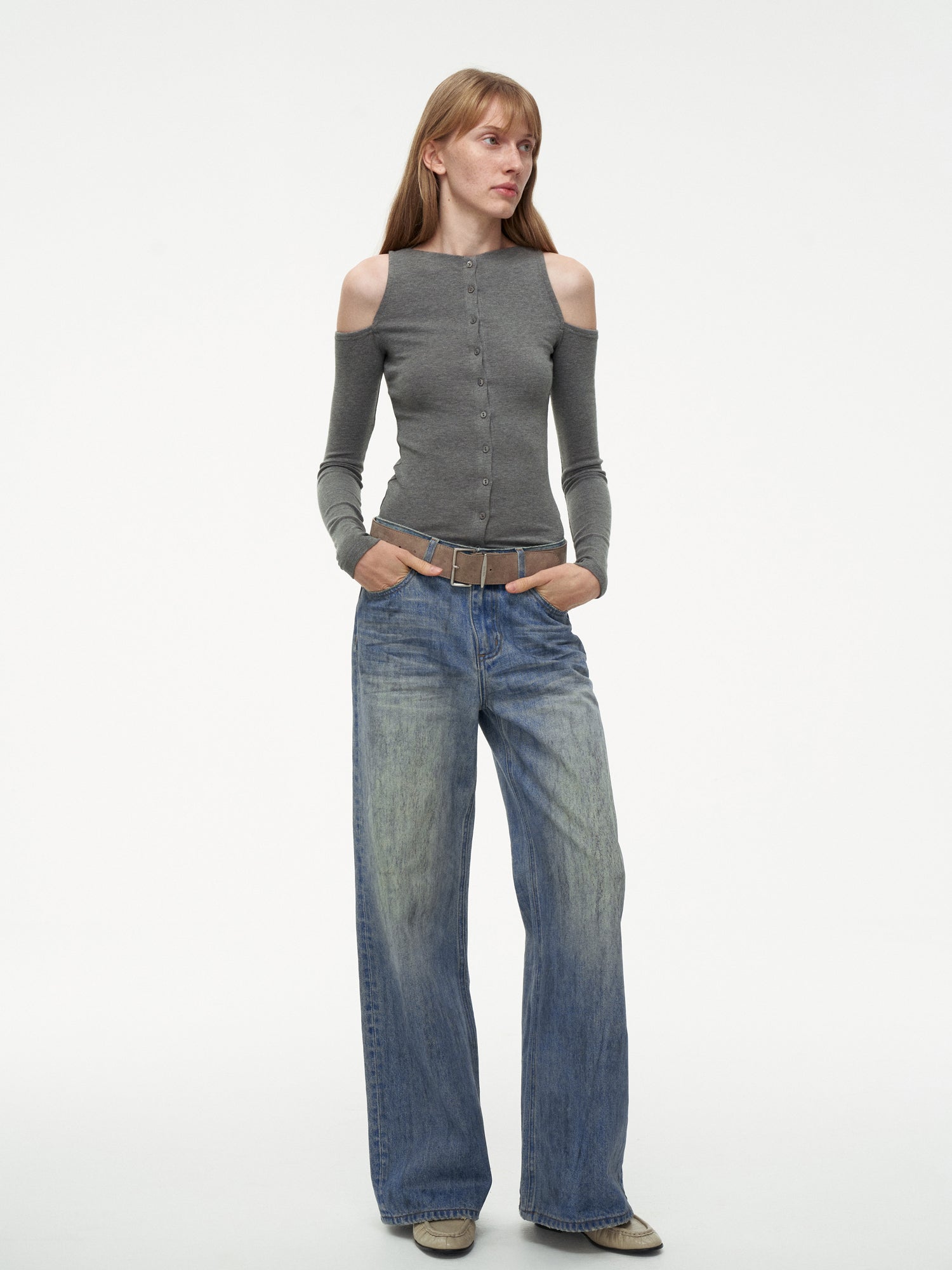 First Floor Bare Shoulder Tee Bare | Canton Collective