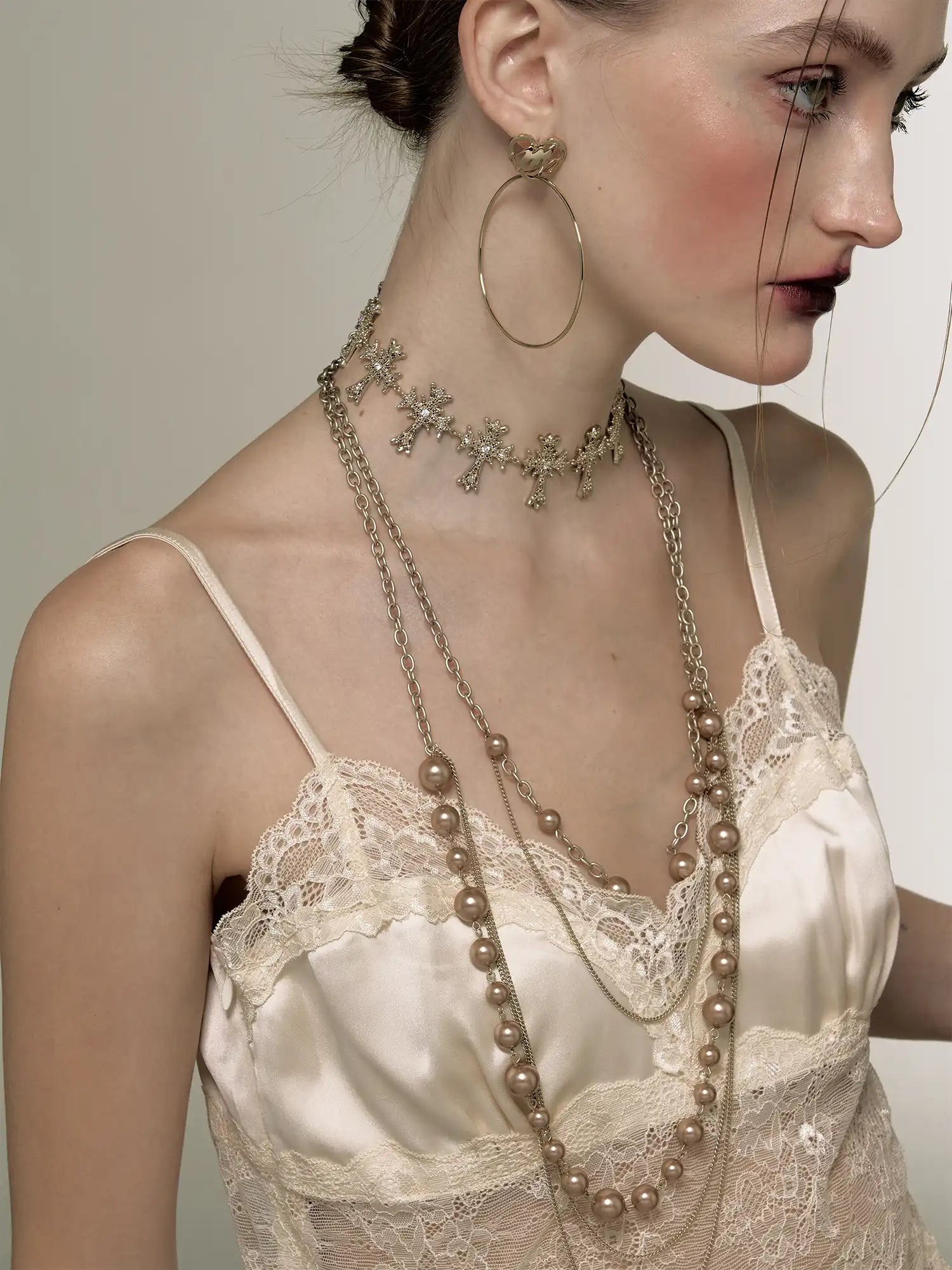 1Jinn M2M Baroque Rose Gold Pearl Necklace | Canton Collective