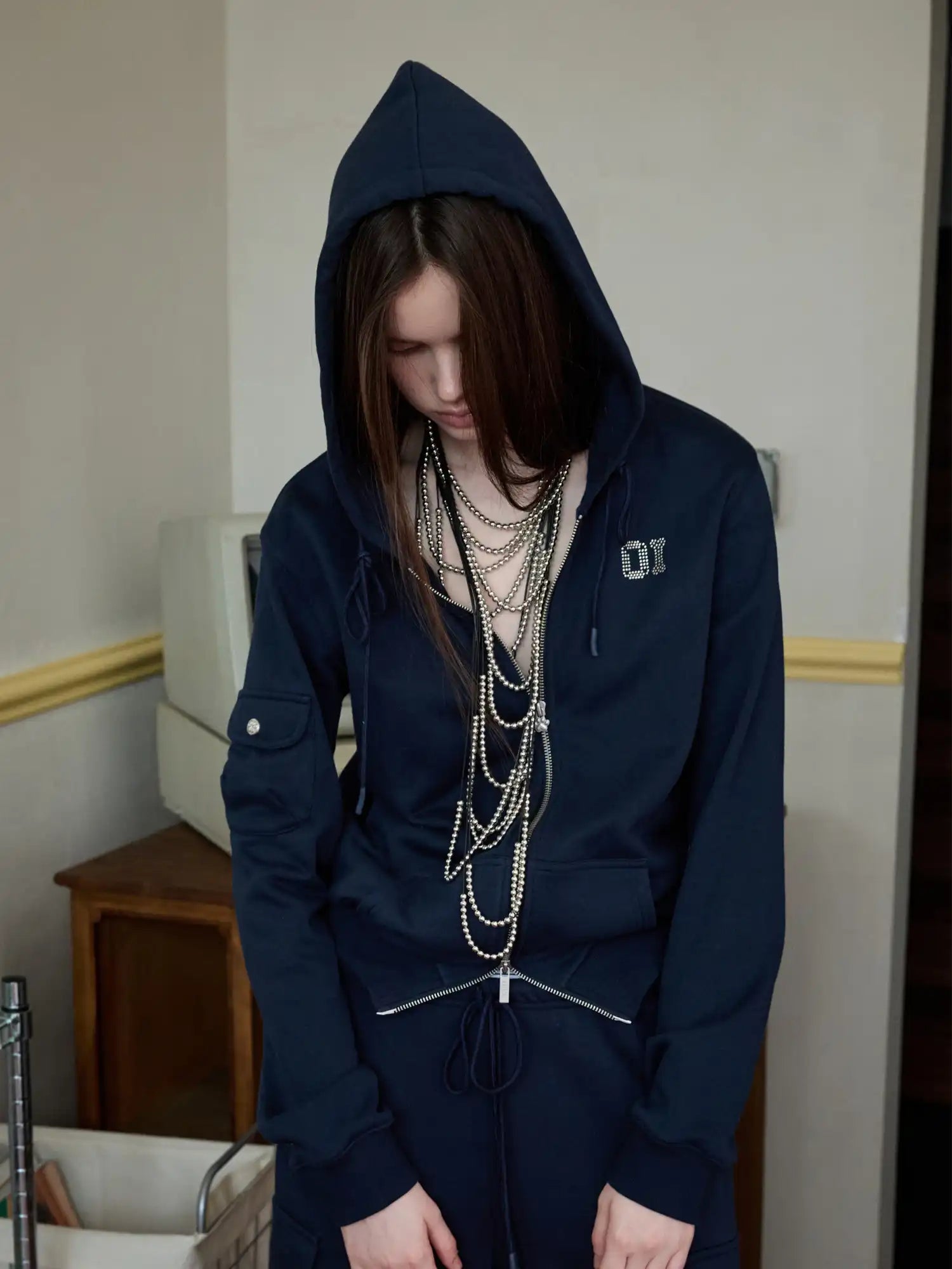 1Jinn Studio Basic Pleated Hoodie | Canton Collective