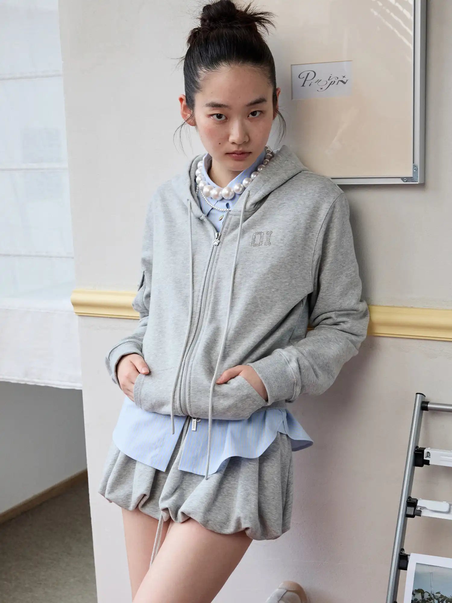 1Jinn Studio Basic Pleated Hoodie | Canton Collective