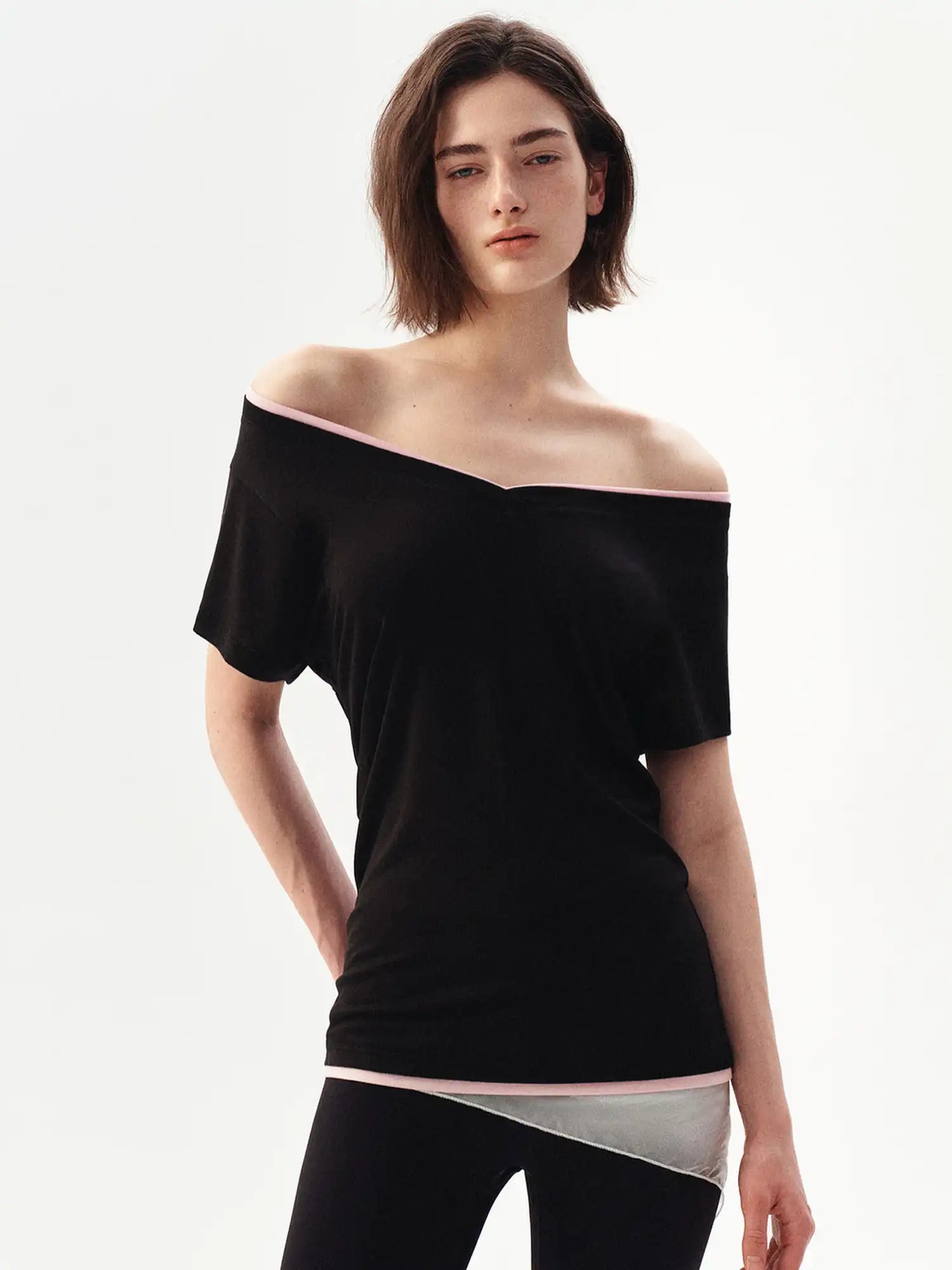 Ayo Basic Short Sleeve Contrast T-shirt | Canton Collective