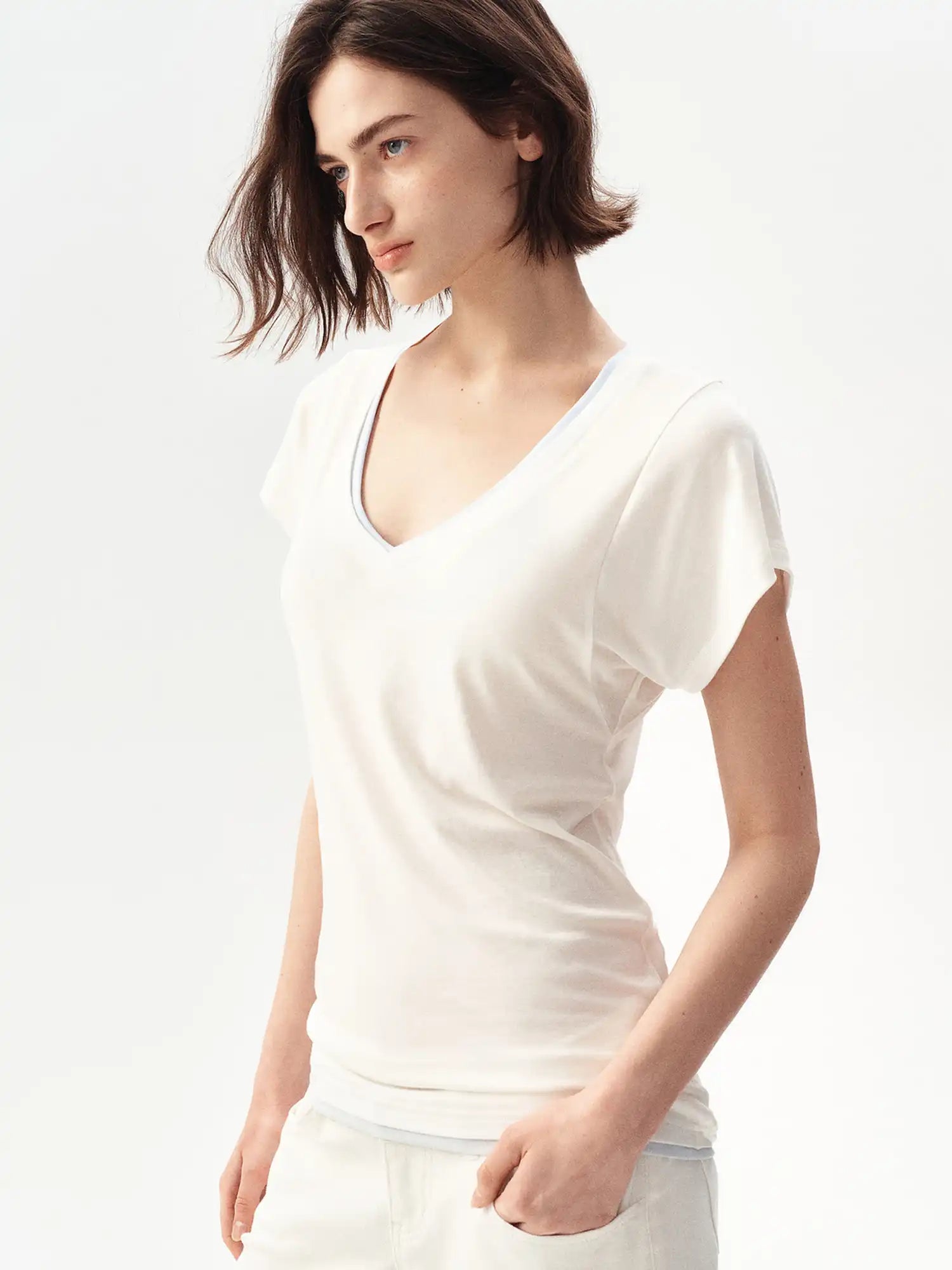 Ayo Basic Short Sleeve Contrast T-shirt | Canton Collective
