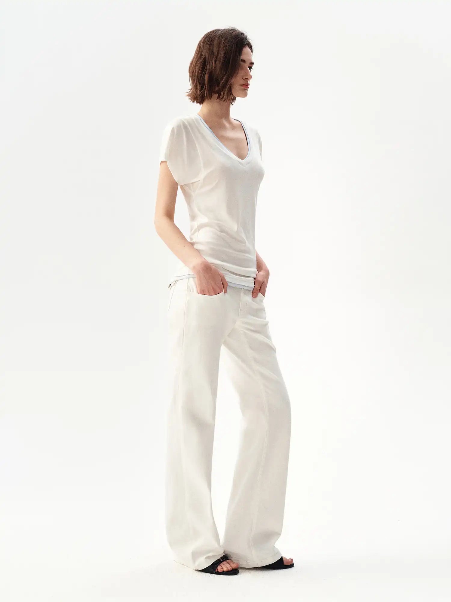 Ayo Basic Short Sleeve Contrast T-shirt | Canton Collective