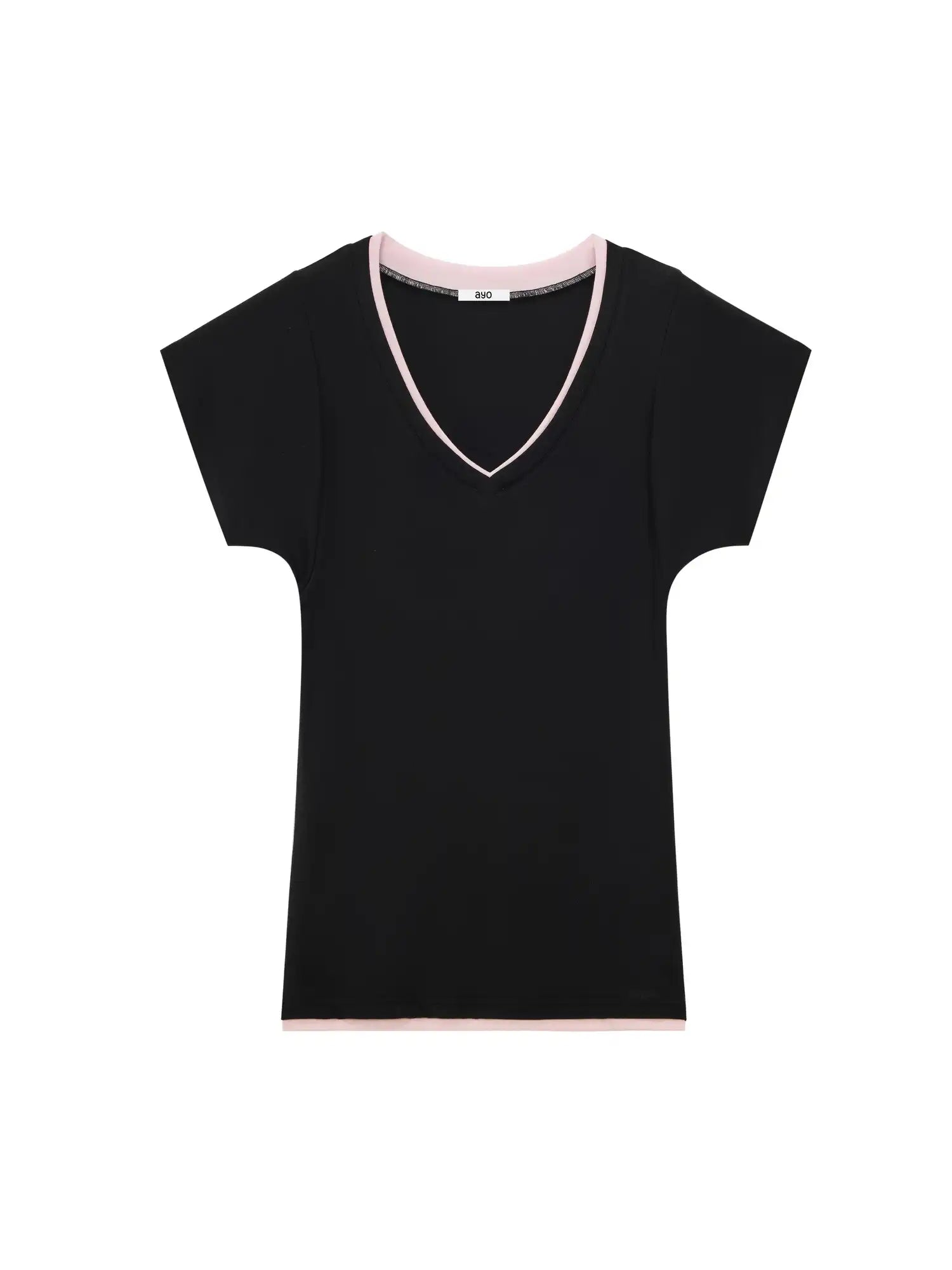 Ayo Basic Short Sleeve Contrast T-shirt | Canton Collective