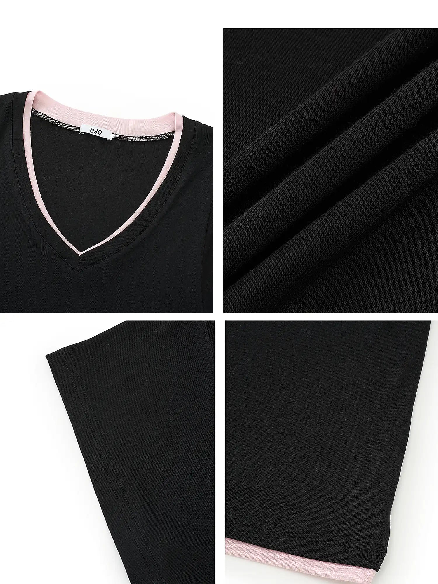 Ayo Basic Short Sleeve Contrast T-shirt | Canton Collective