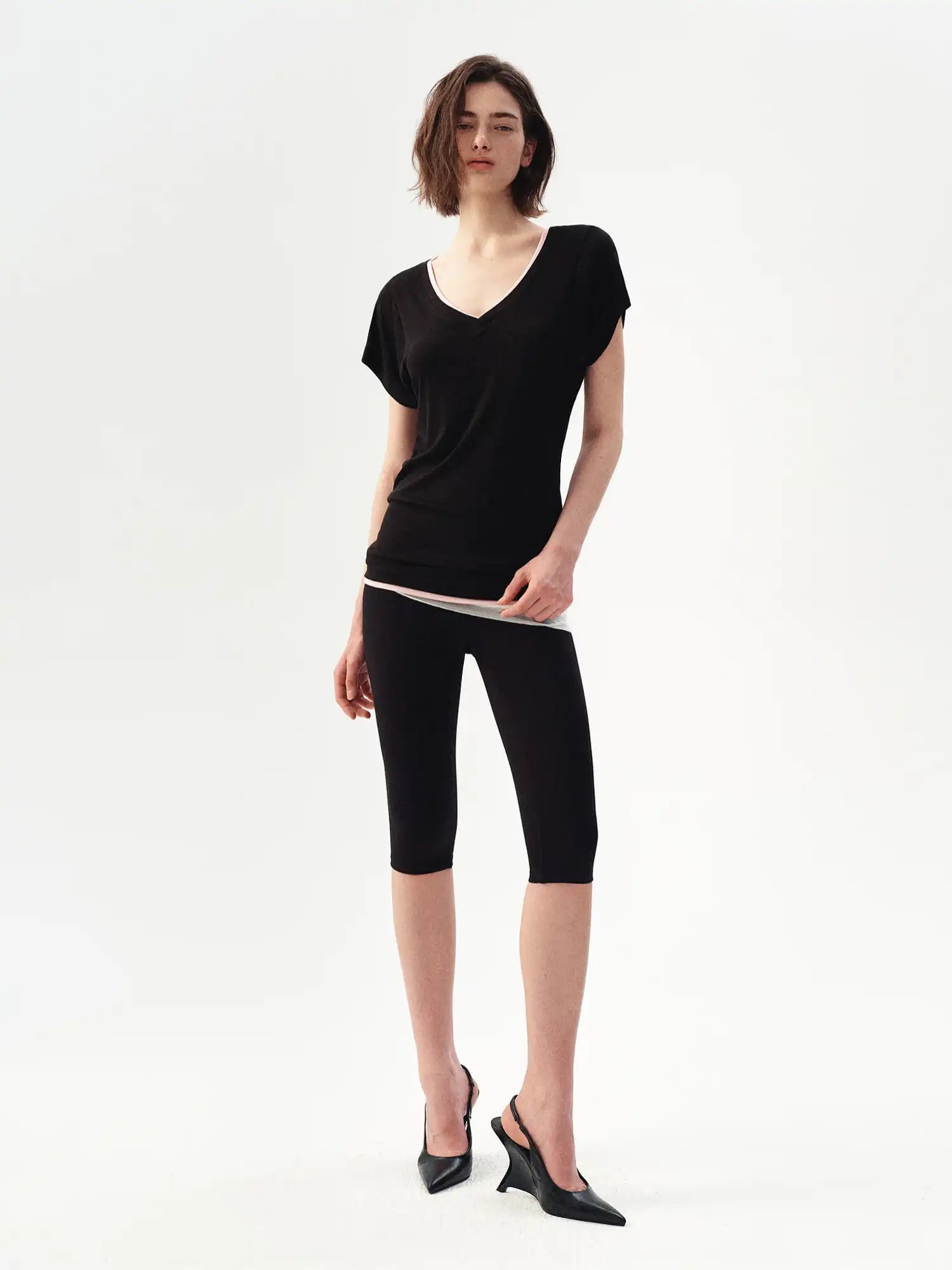 Ayo Basic Short Sleeve Contrast T-shirt | Canton Collective