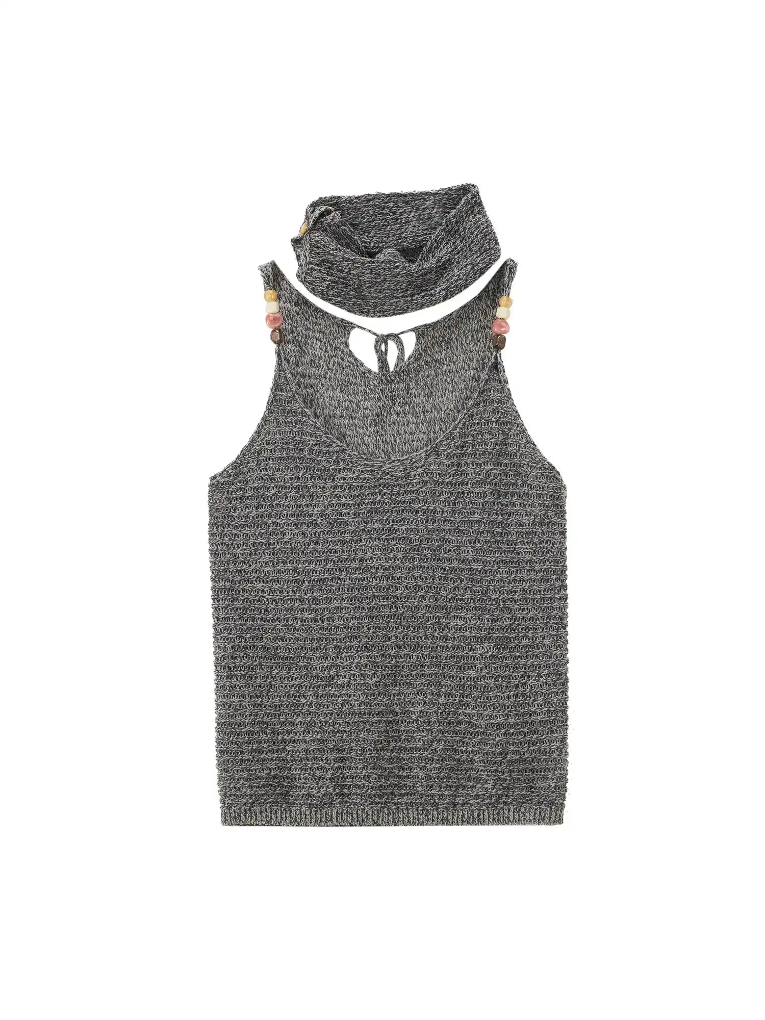 Ayo Beaded Crochet Halter Tank Top | Canton Collective