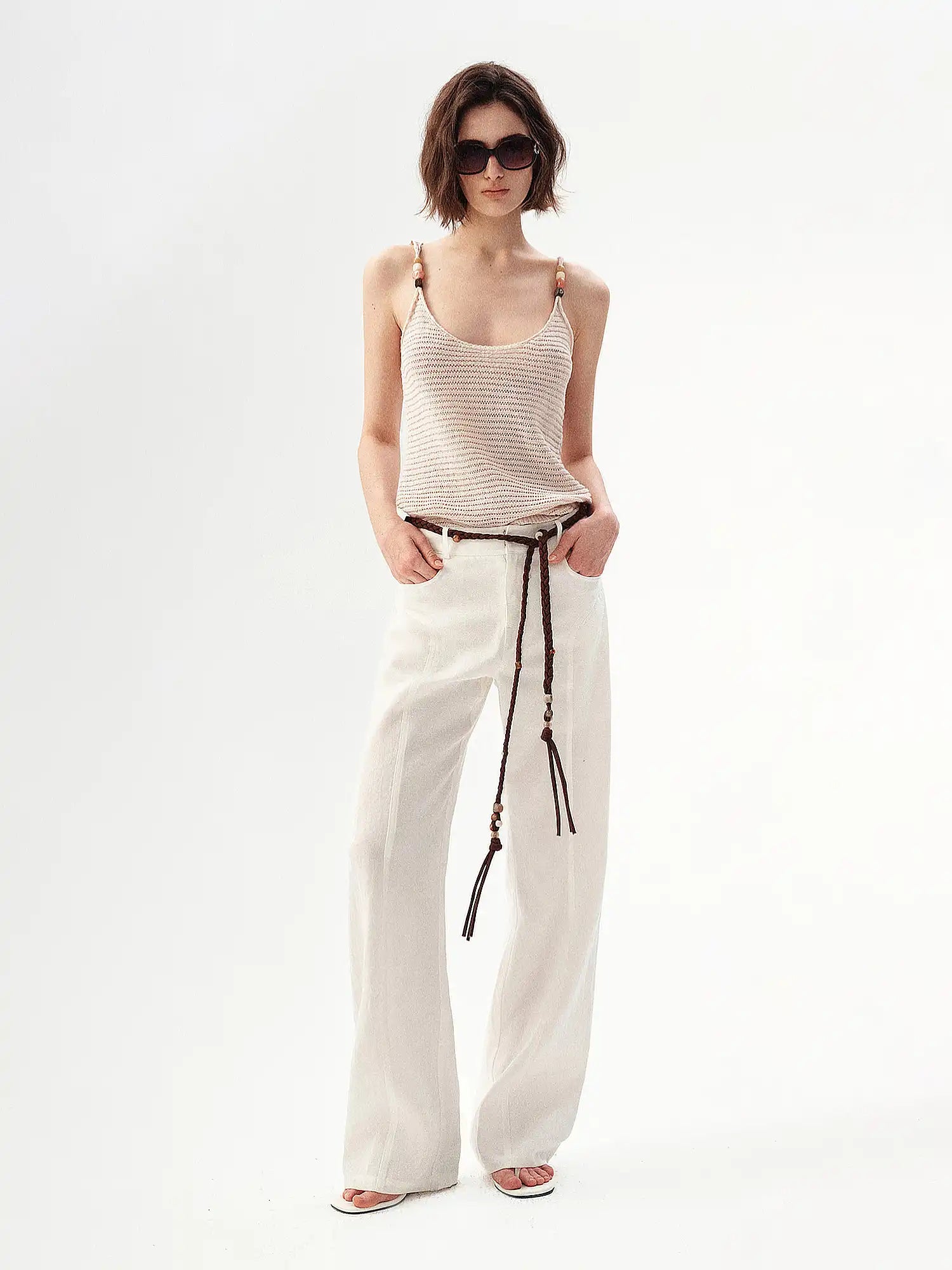 Ayo Beaded Crochet Halter Tank Top | Canton Collective