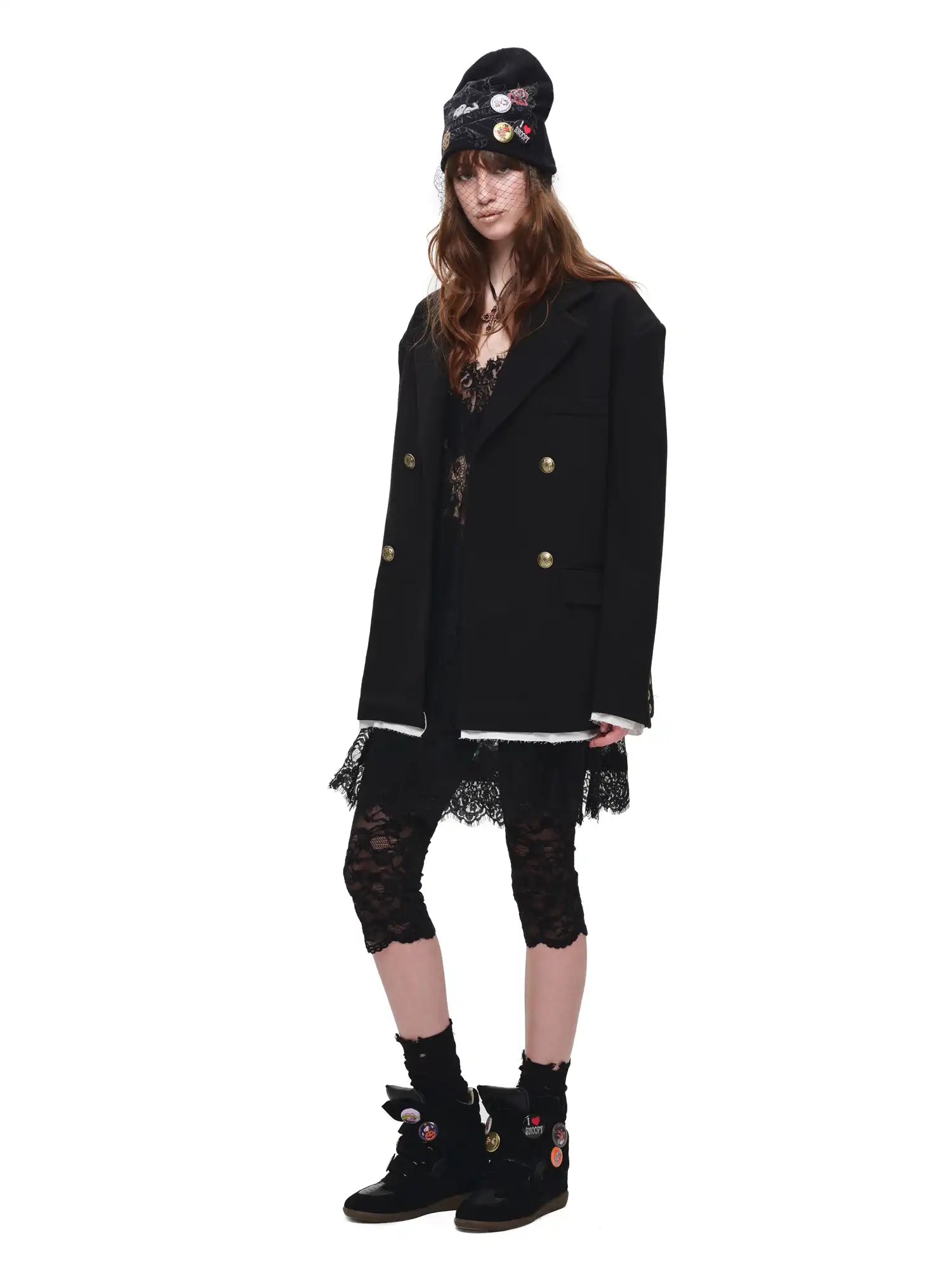 1Jinn Studio Black Double-Breasted Oversized Blazer | Canton Collective