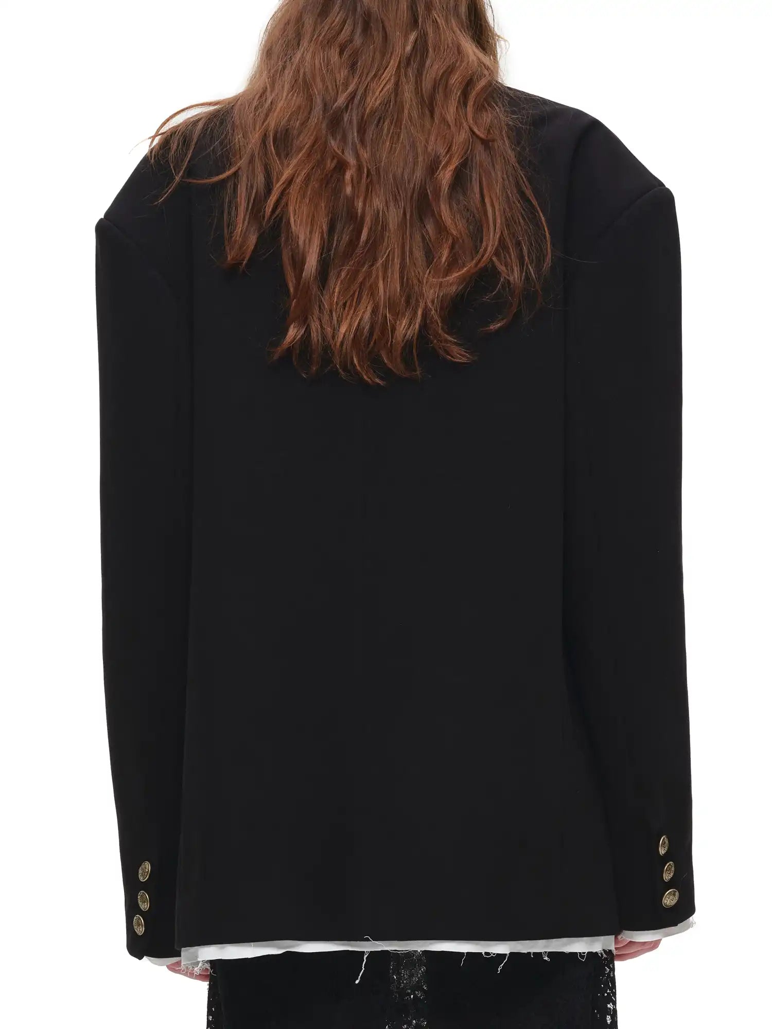 1Jinn Studio Black Double-Breasted Oversized Blazer | Canton Collective